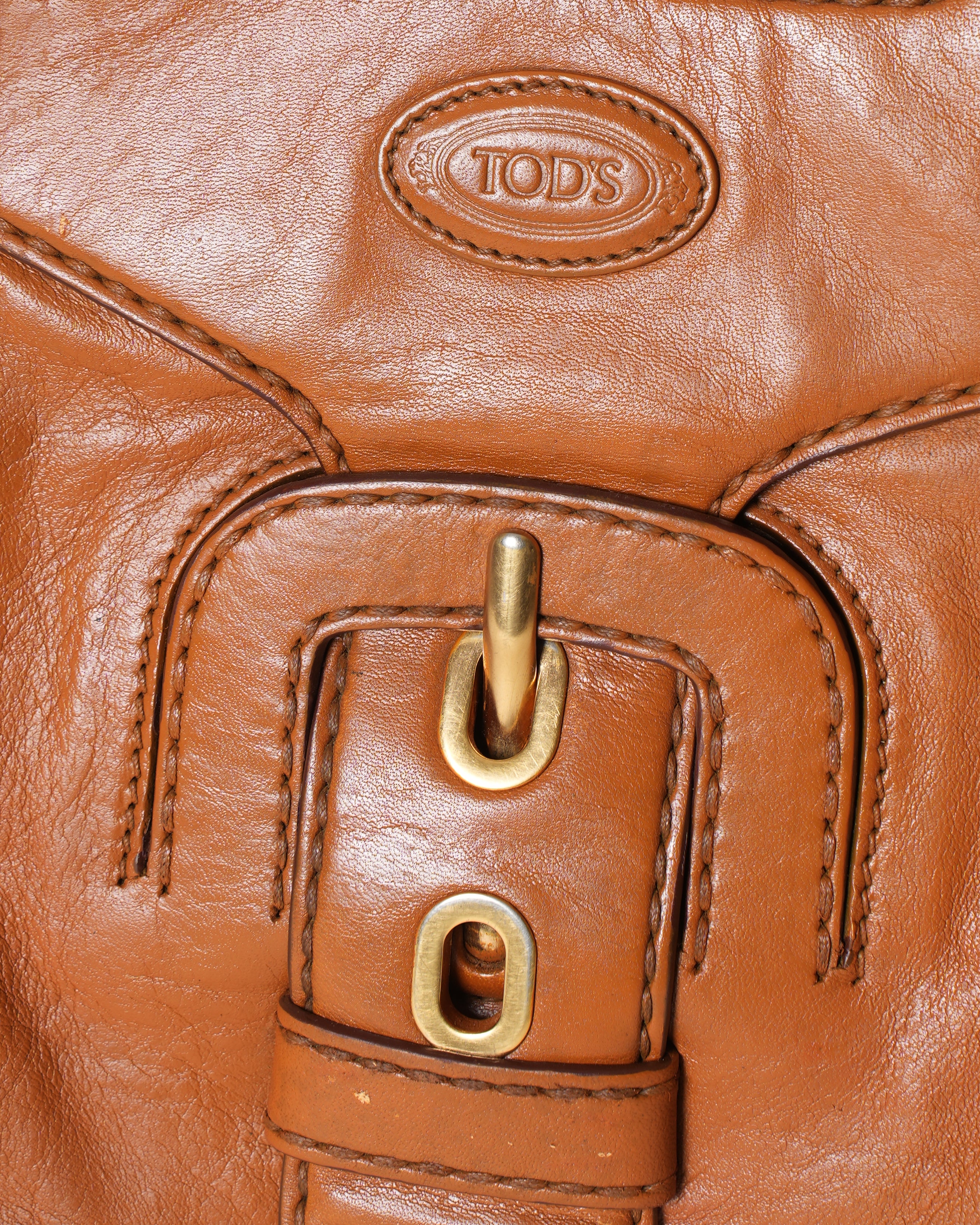 Tod's Carey Brown Satchel