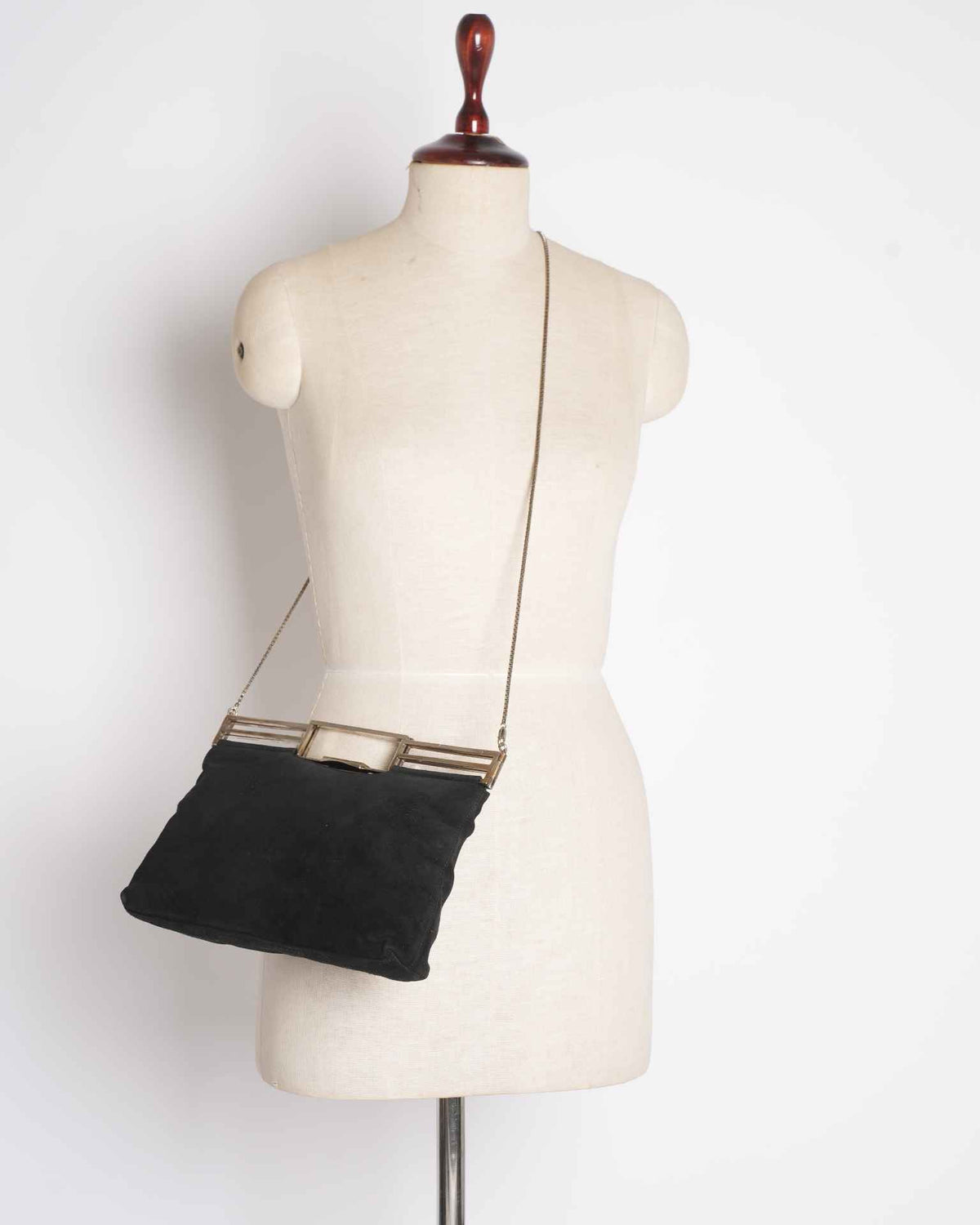 Salvatore Ferragamo Black Clutch