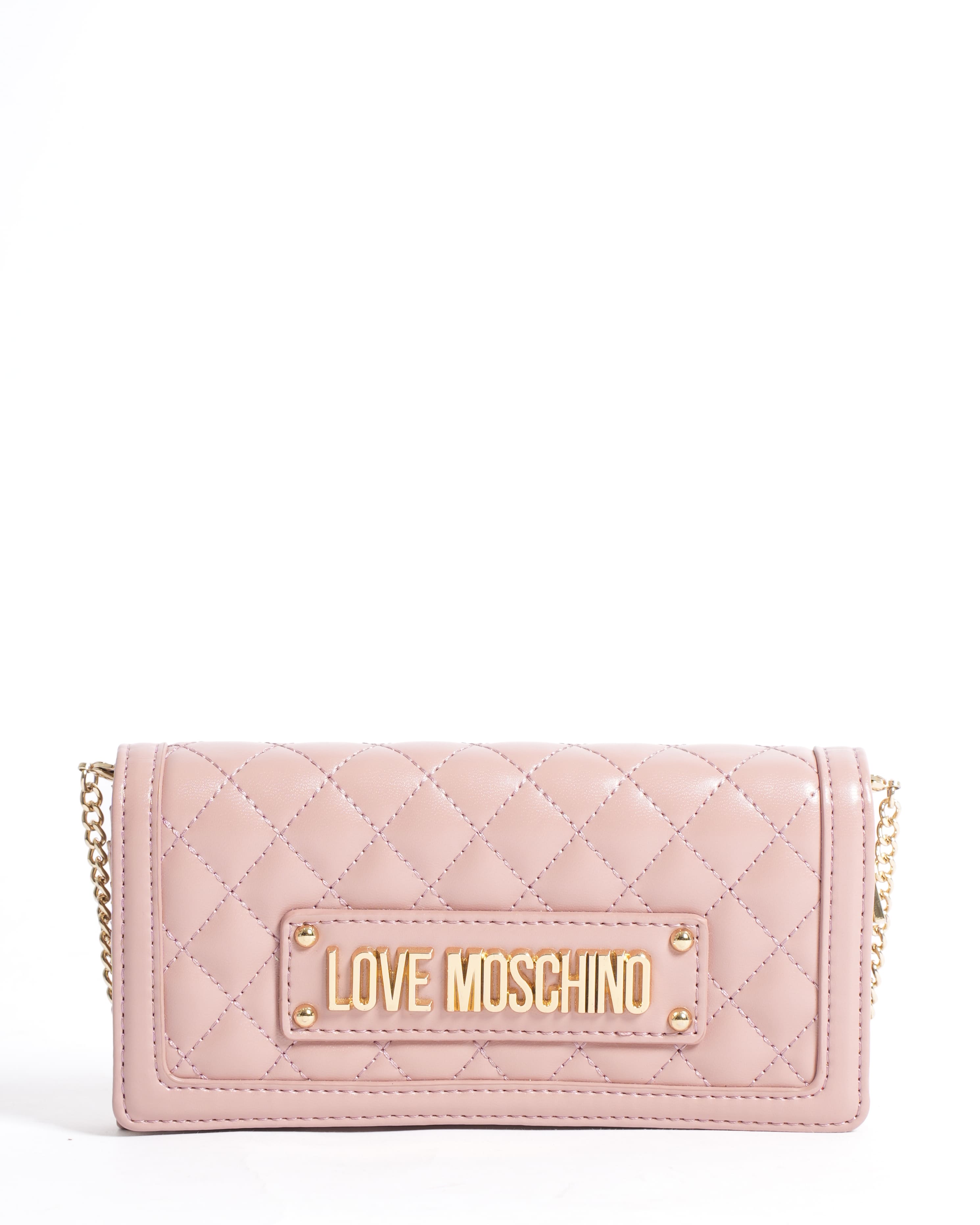 Love moschino pink quilted crossbody bag