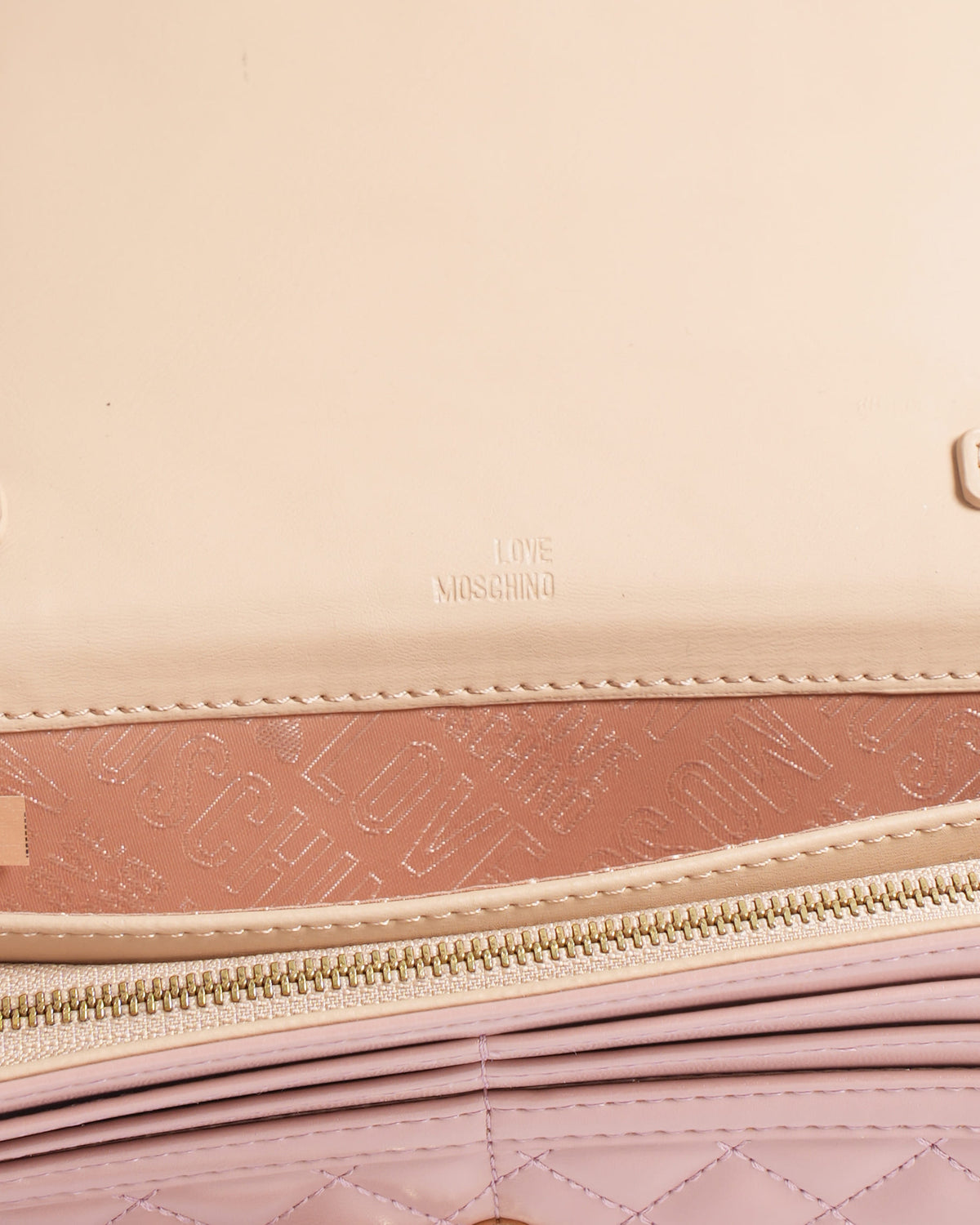 Love moschino pink quilted crossbody bag