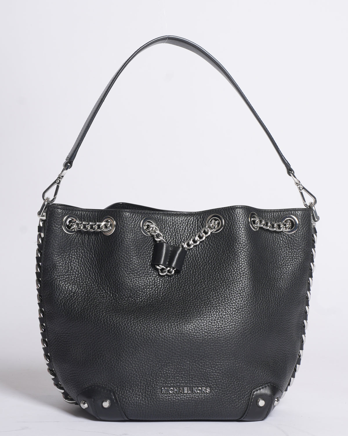 Michael Kors Alanis Black Bucket Bag