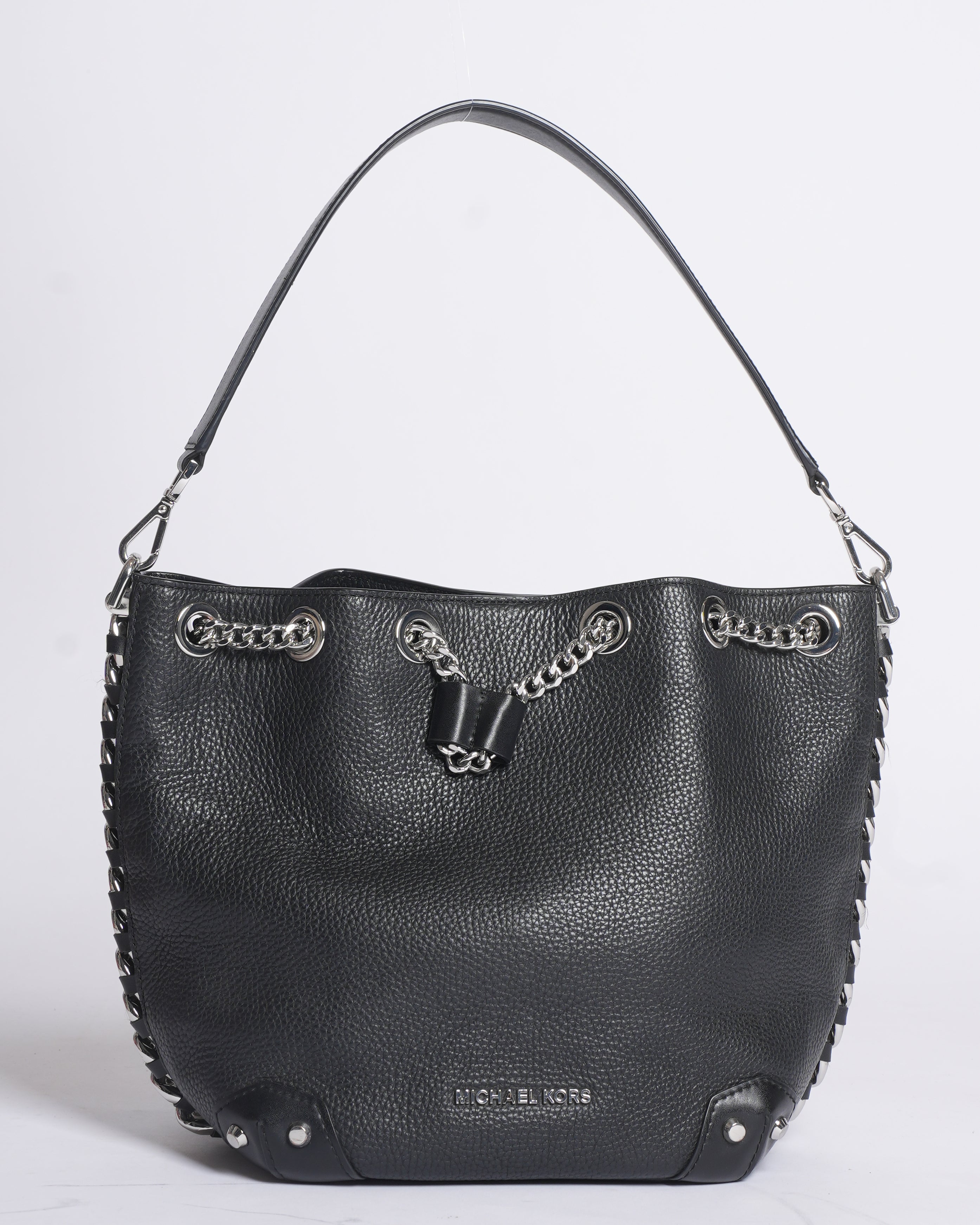 Michael Kors Alanis Black Bucket Bag