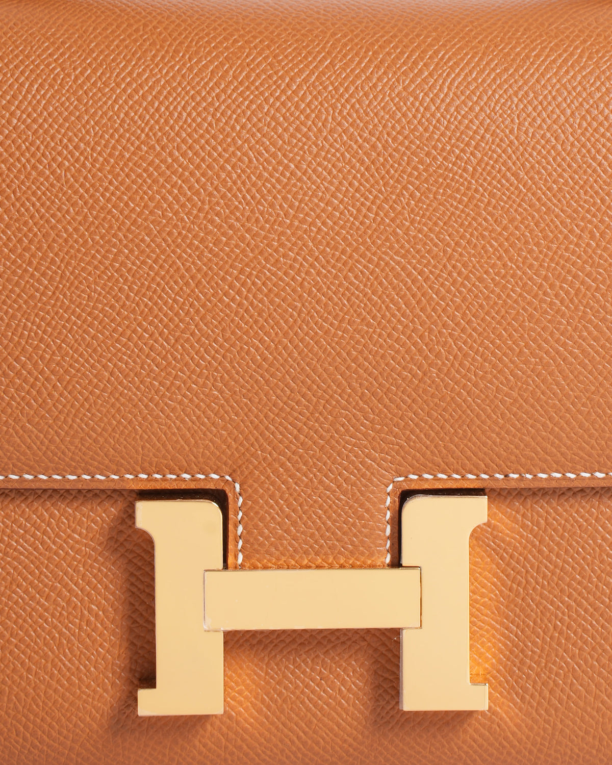 New Hermes Constance 18 In Brown With Gold Tone Hardware