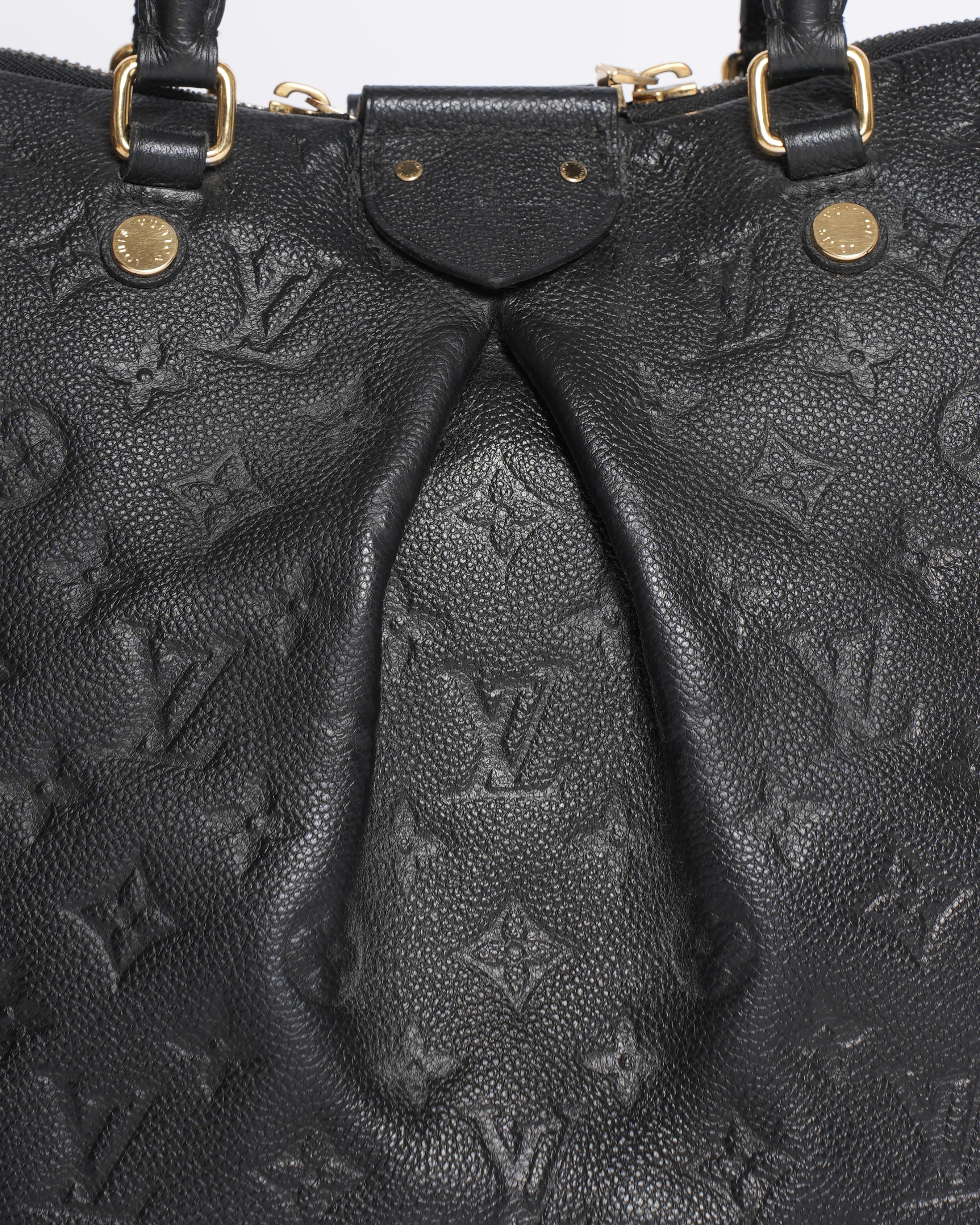 Louis Vuitton Black Empreinte Leather Mazarine Bag