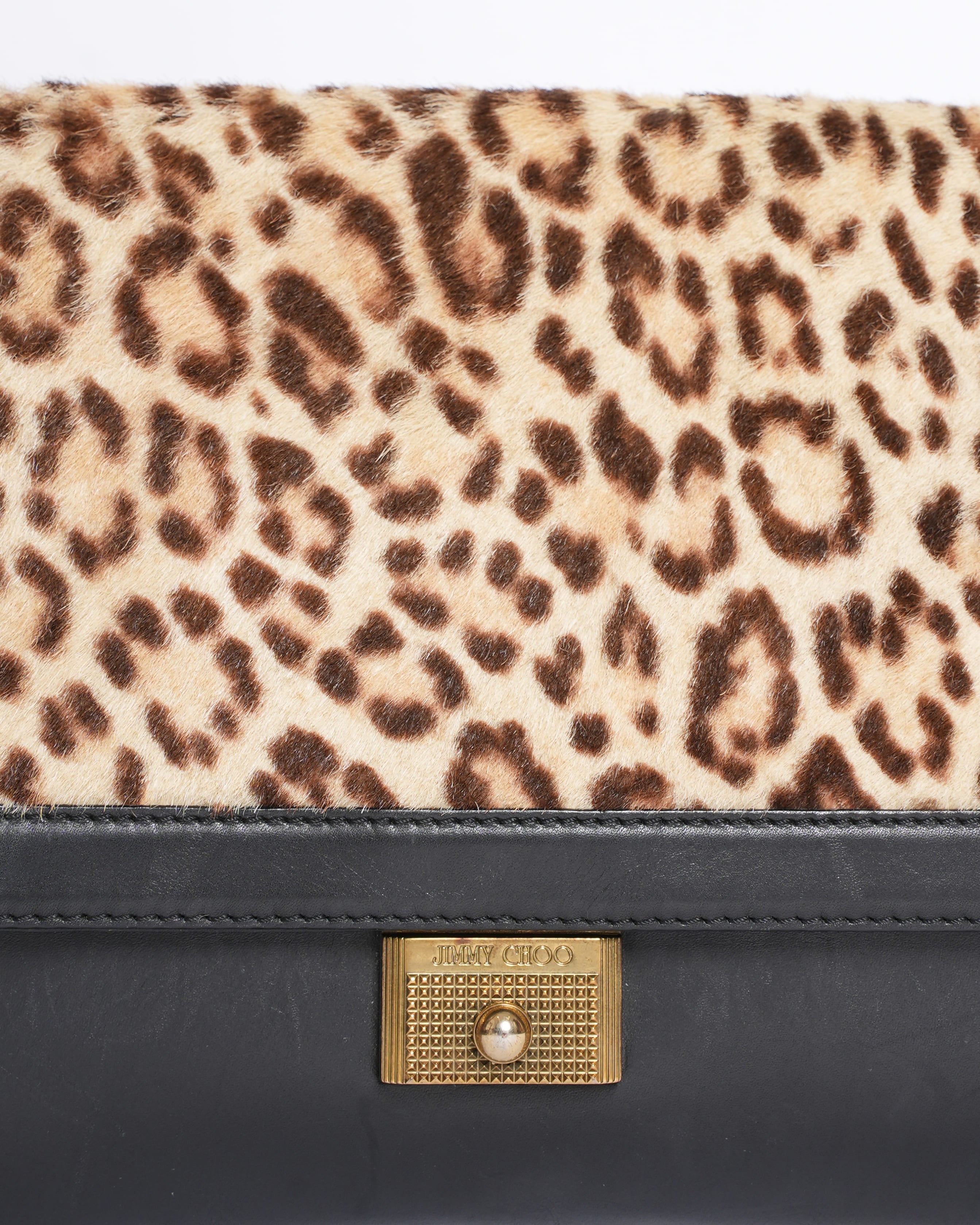 Jimmy Choo Leopard Print Shoulder Bag