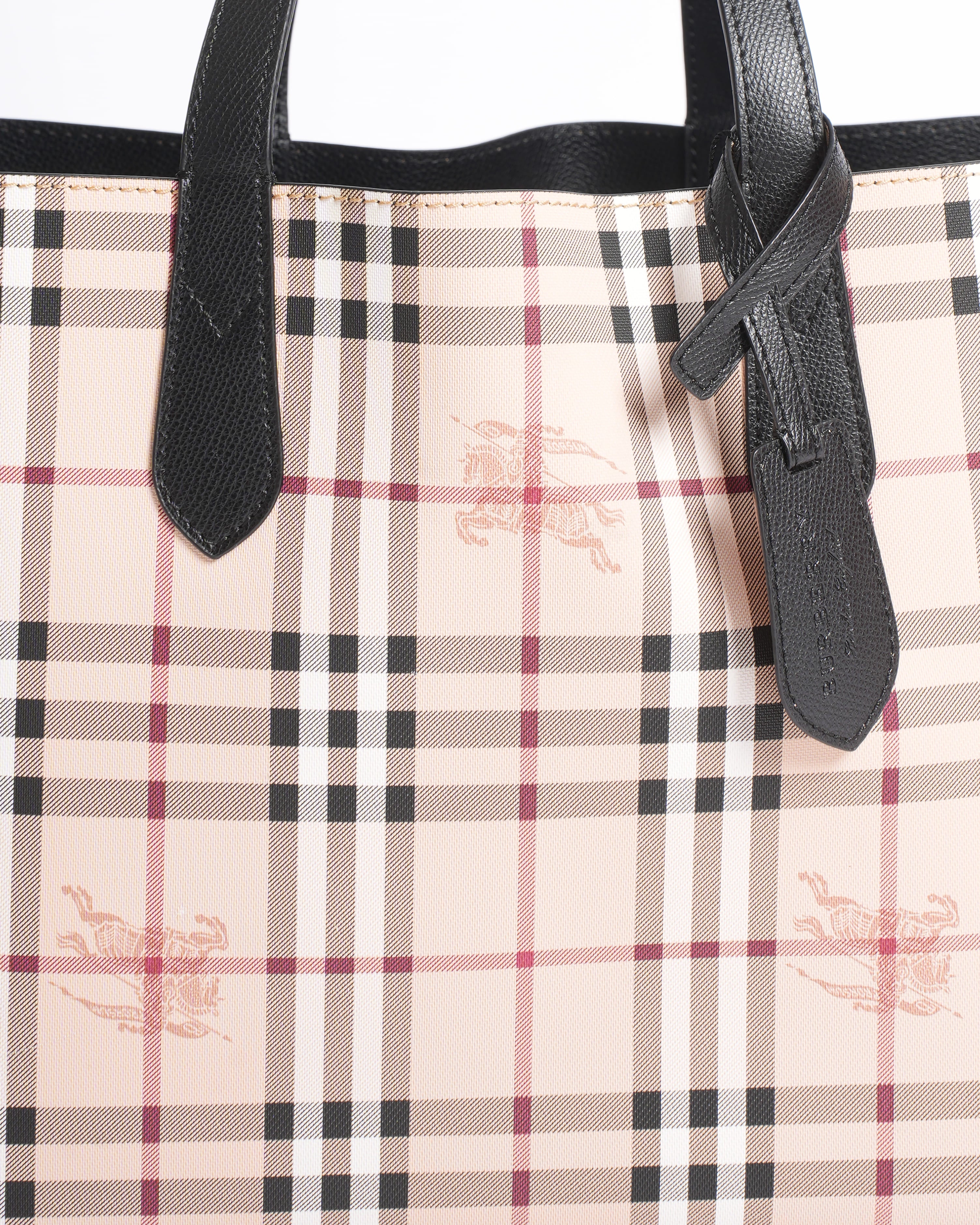 New Burberry Salisbury Haymarket Leather Handbag