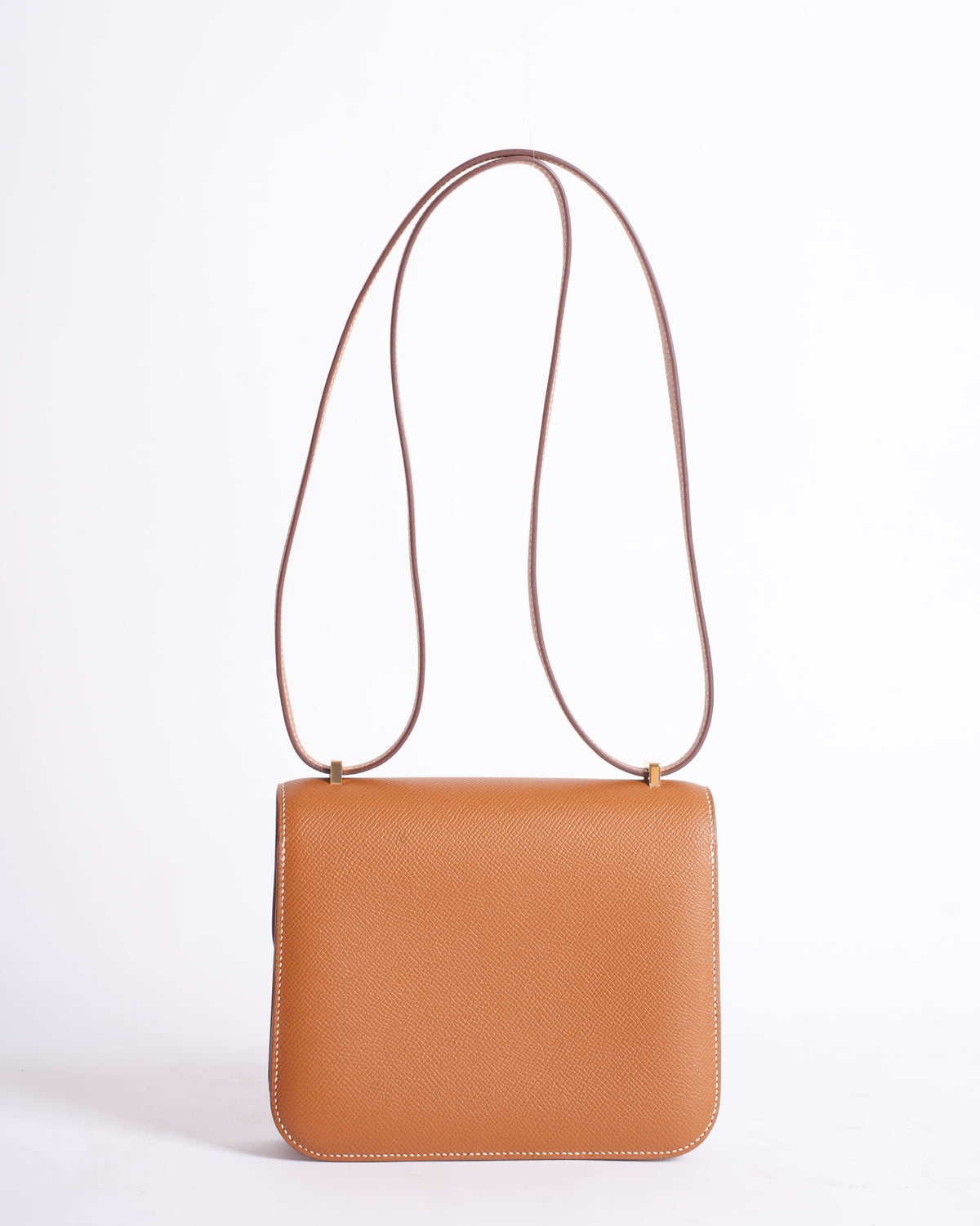 New Hermes Constance 18 In Brown With Gold Tone Hardware