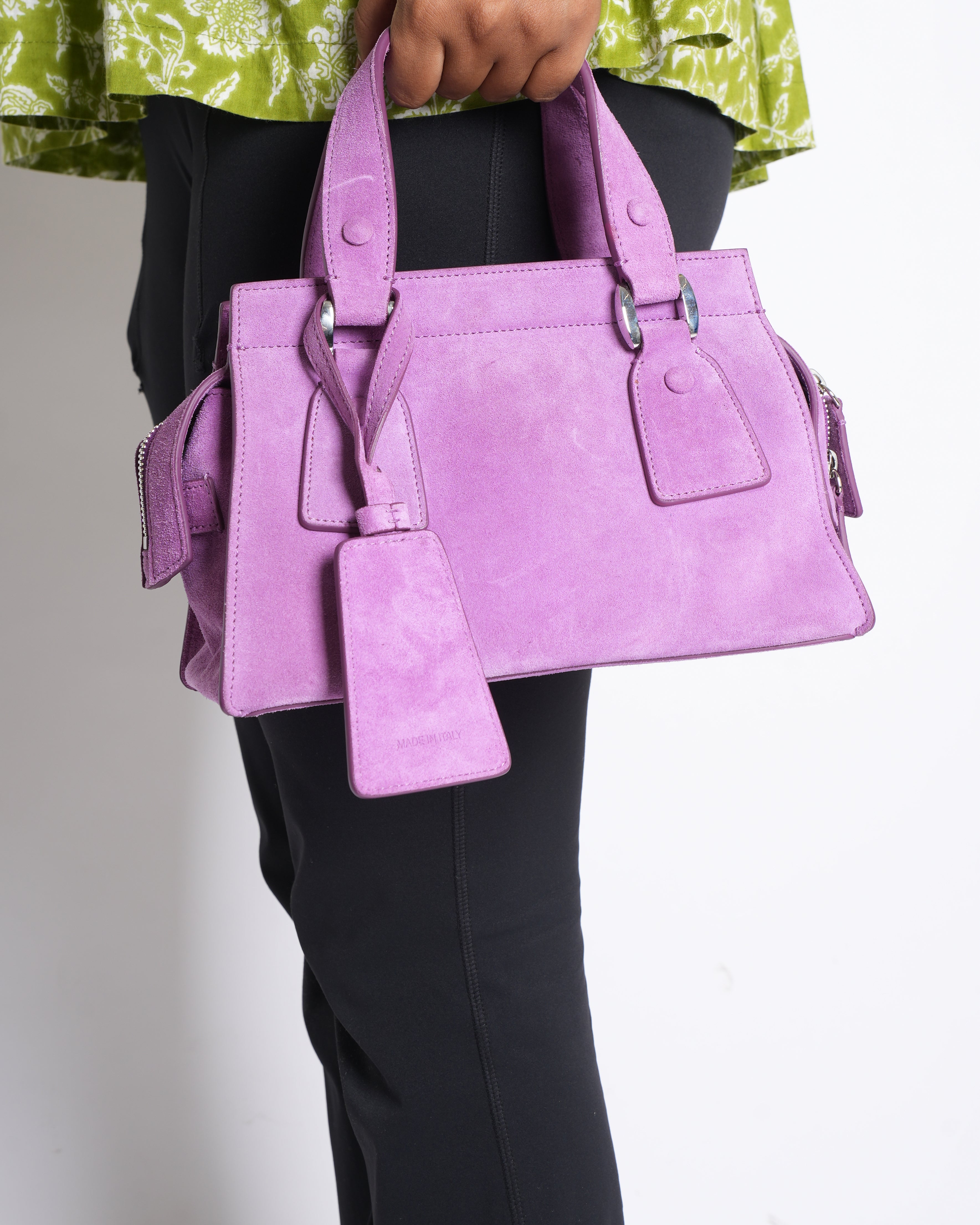 Giorgio Armani Le Sac Shoulder Bag in Suede