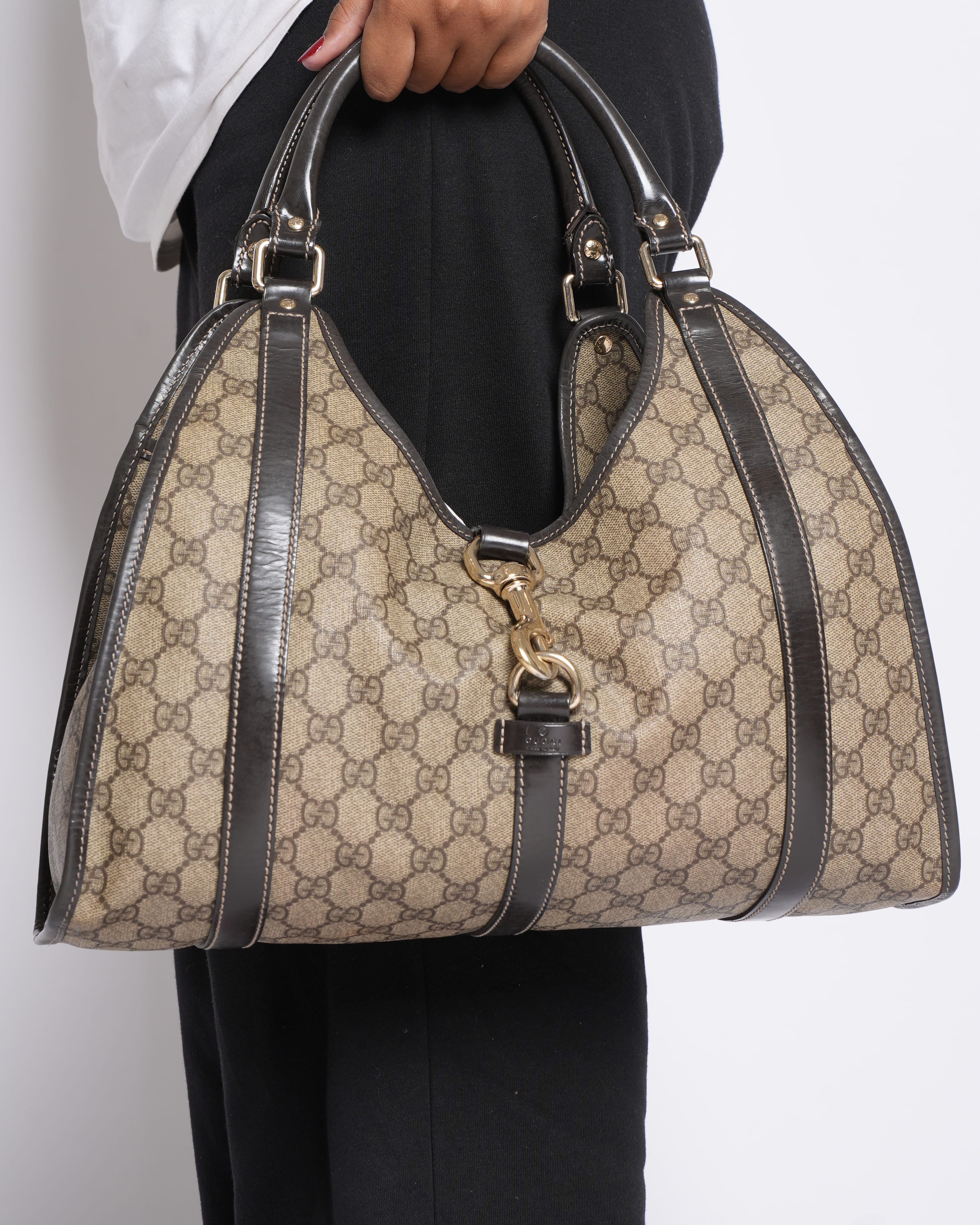 Gucci GG Supreme Joy Bardot Shoulder Bag
