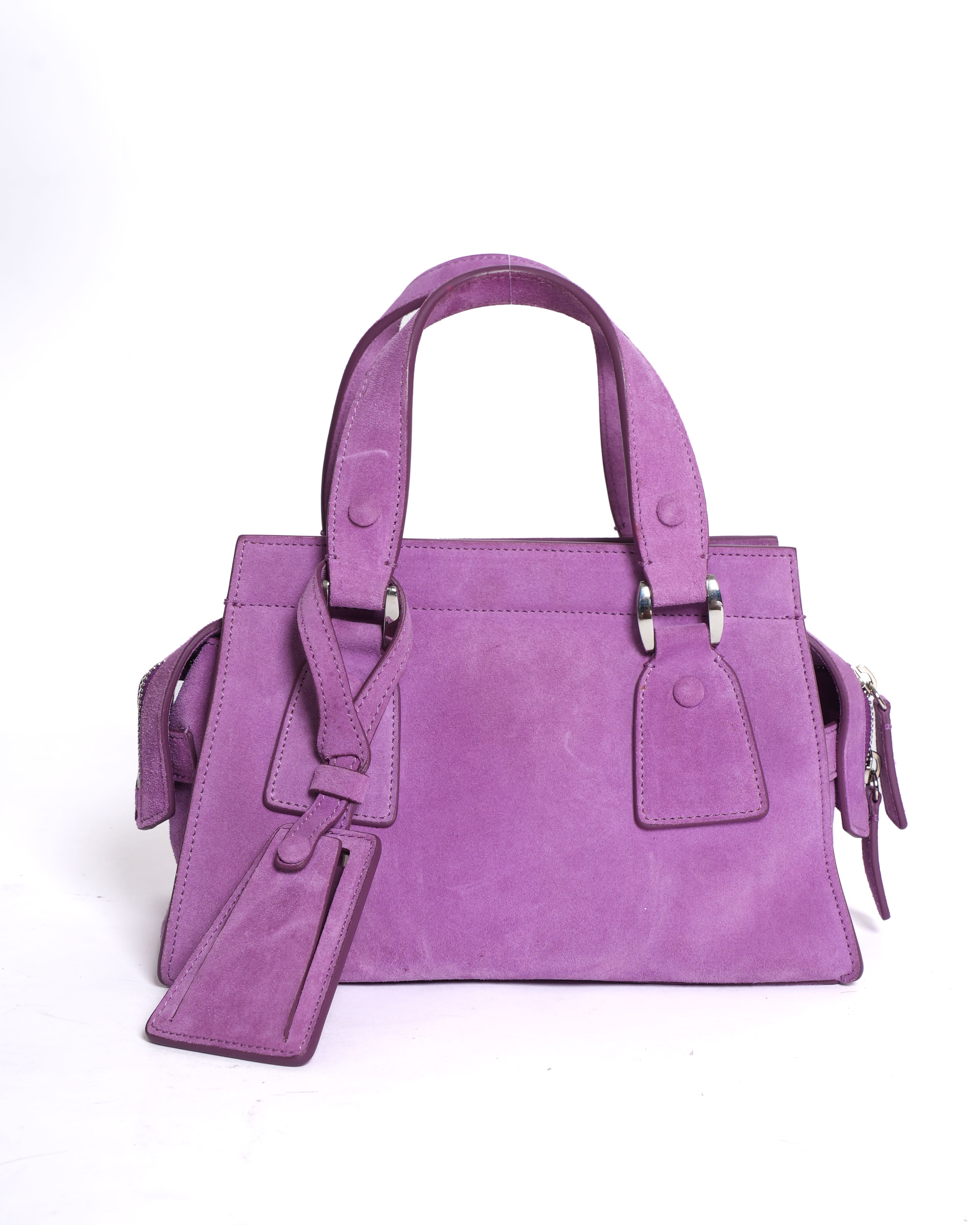 Giorgio Armani Le Sac Shoulder Bag in Suede