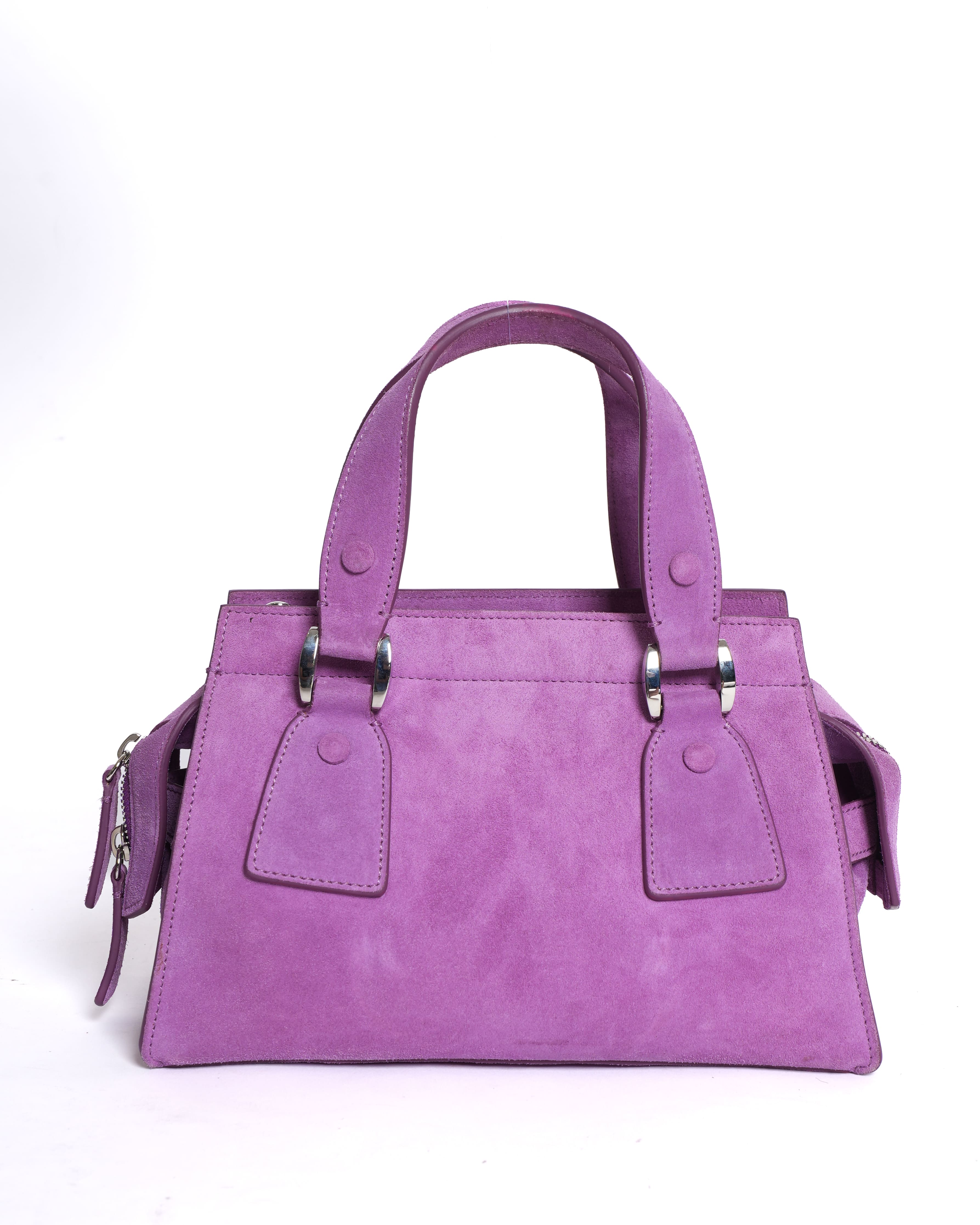 Giorgio Armani Le Sac Shoulder Bag in Suede