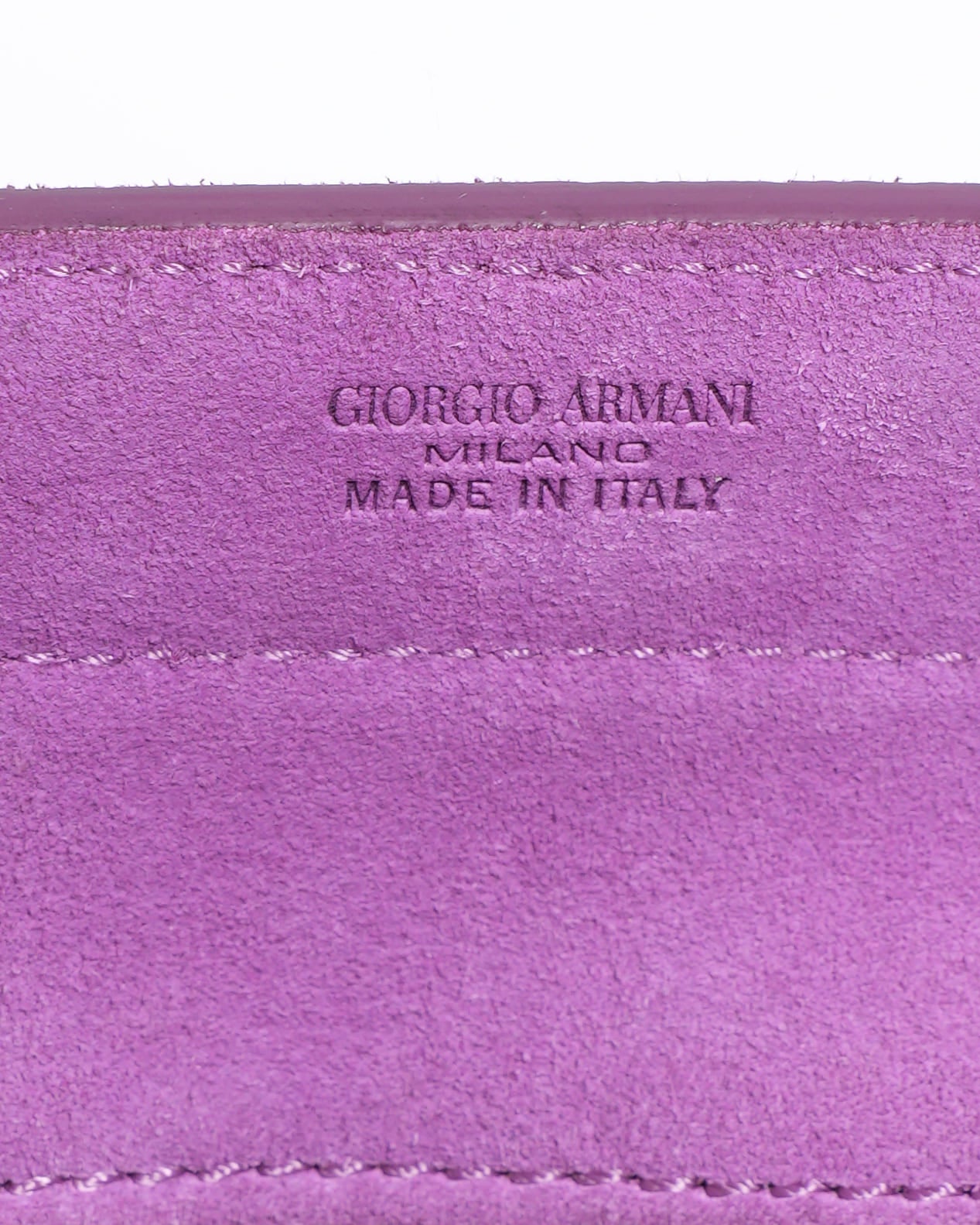 Giorgio Armani Le Sac Shoulder Bag in Suede