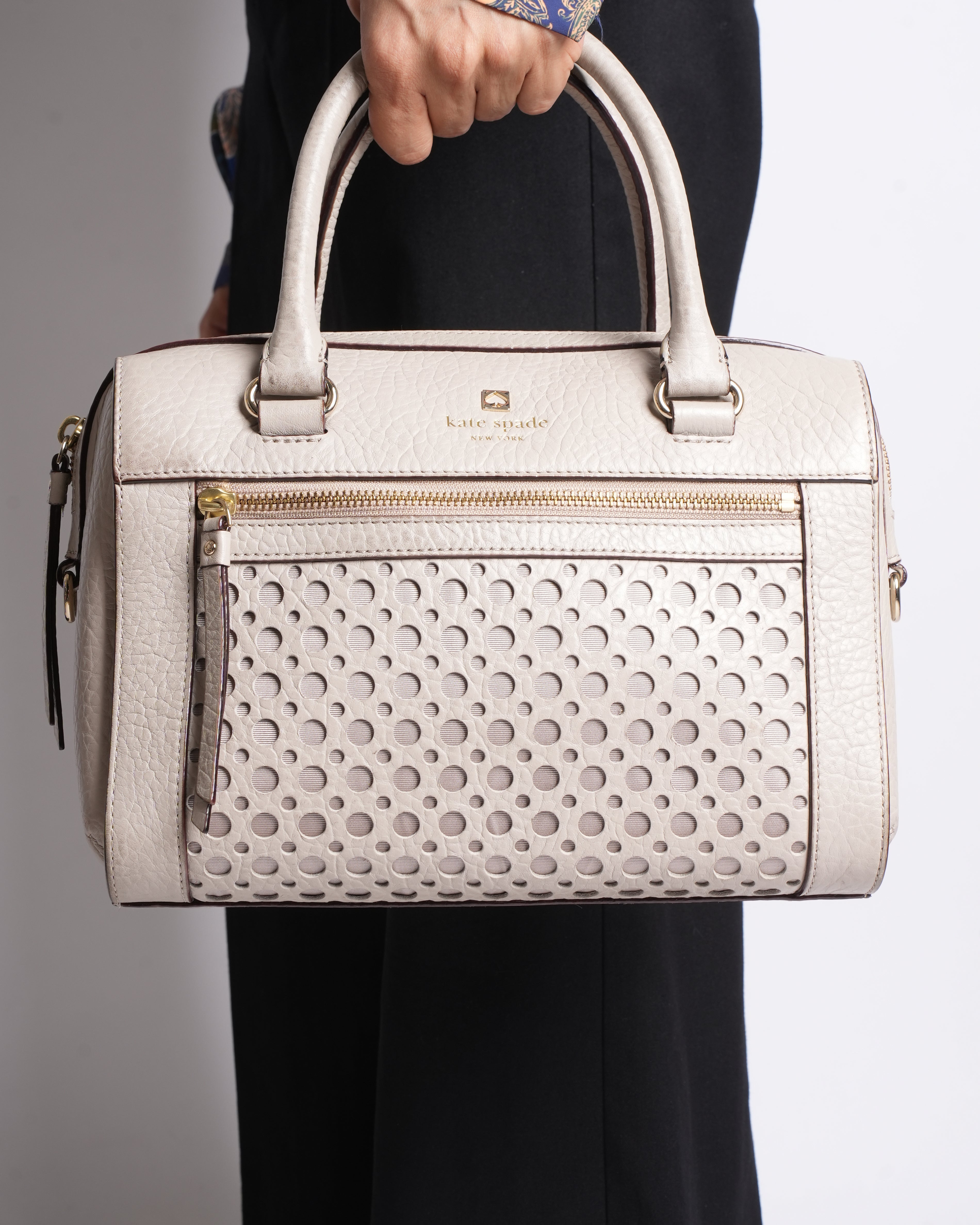 Kate spade perri lane bubbles delaney leather satchel