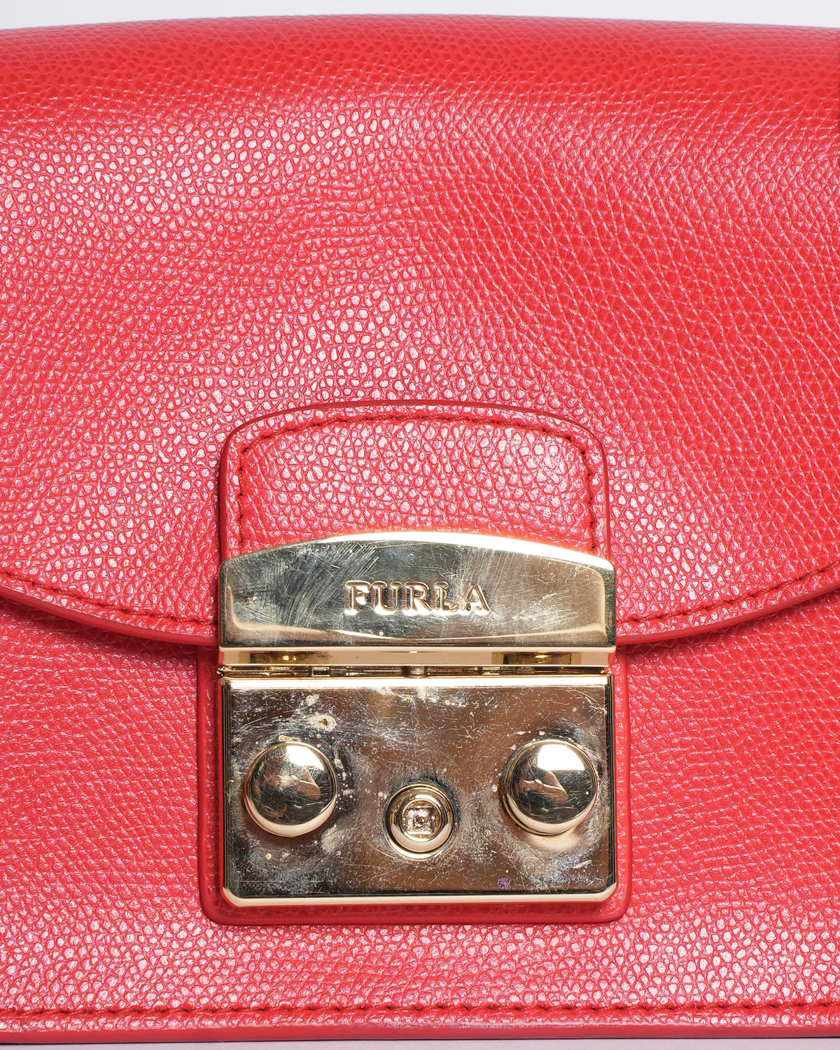 Furla Red Envelope Flap Crossbody Bag