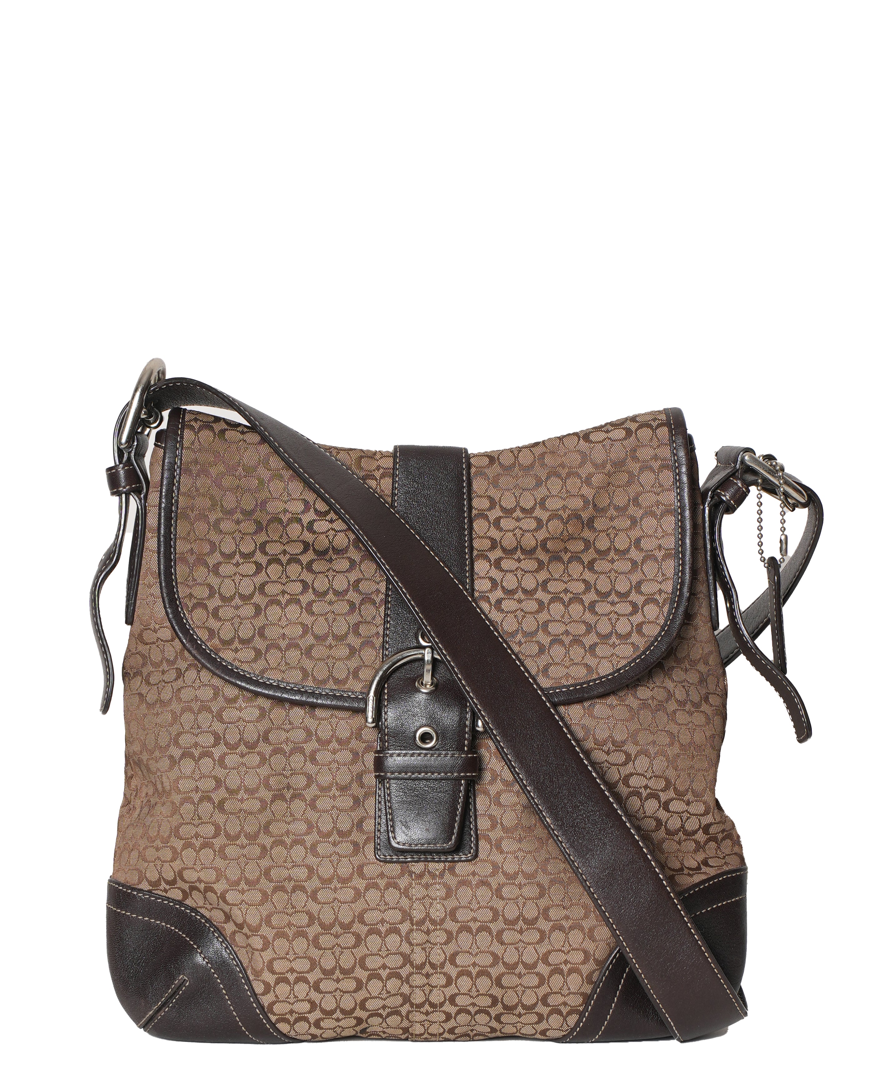 Coach jacquard fashion crossbody