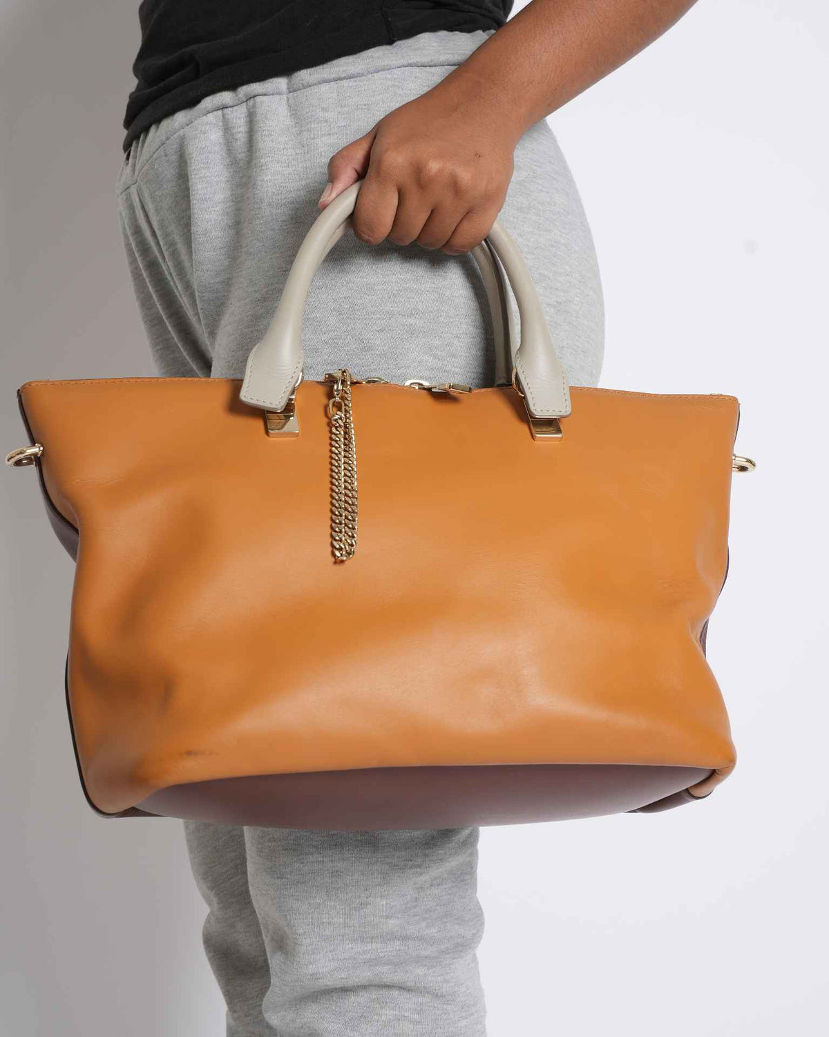 Chloe Leather Handbag In Brown