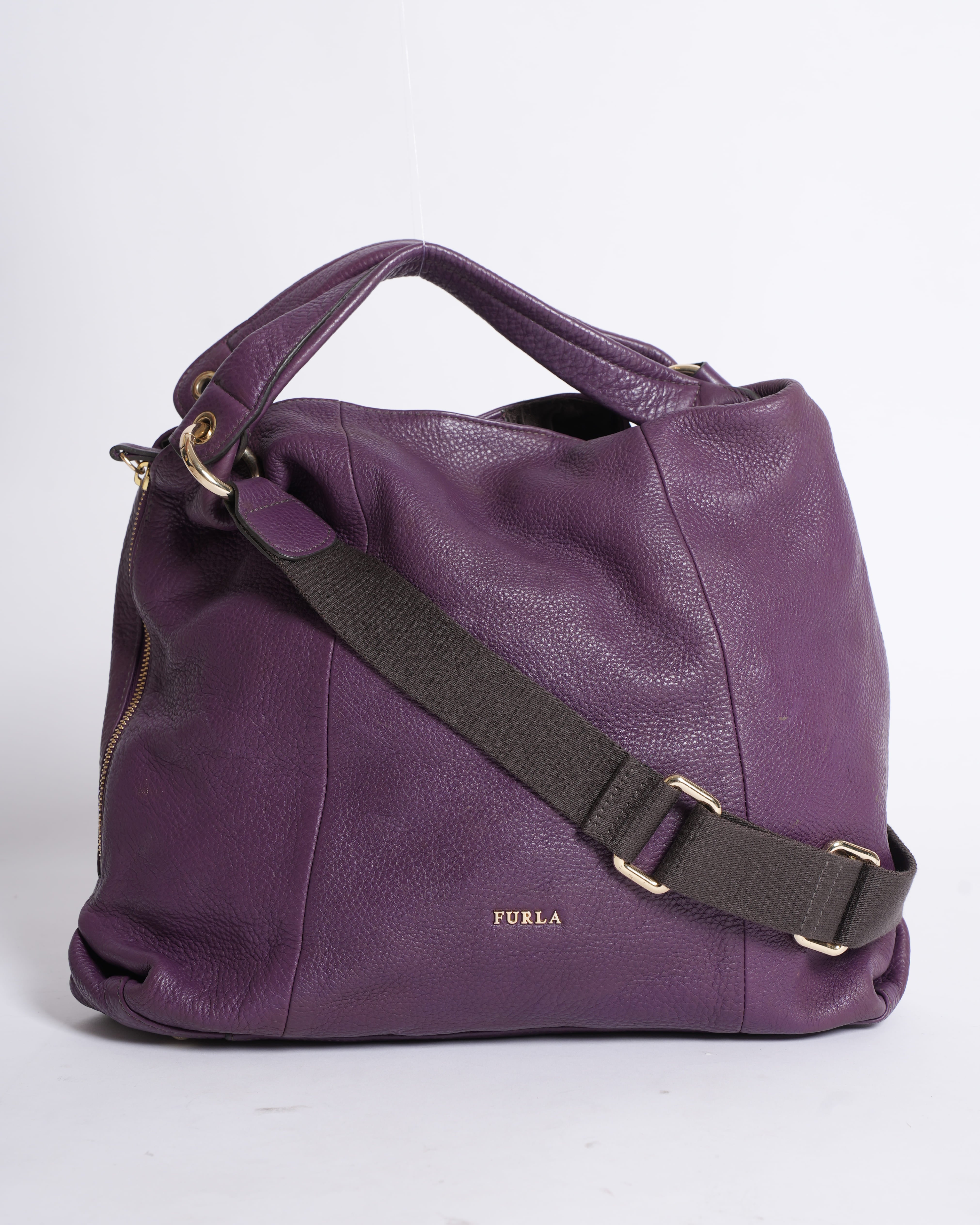 Furla Magenta Top Handle Bag