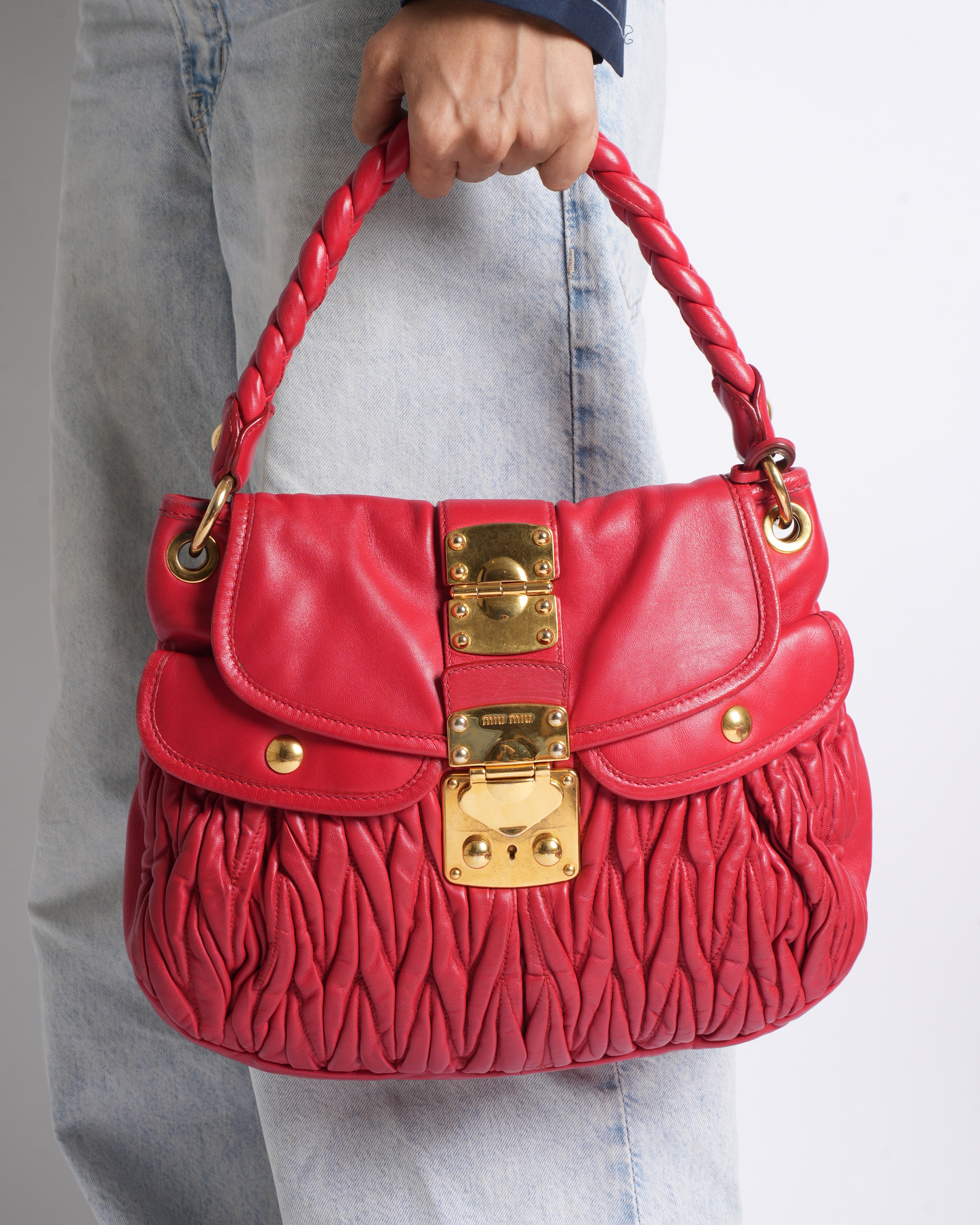 Miu Miu Coffer leather bag