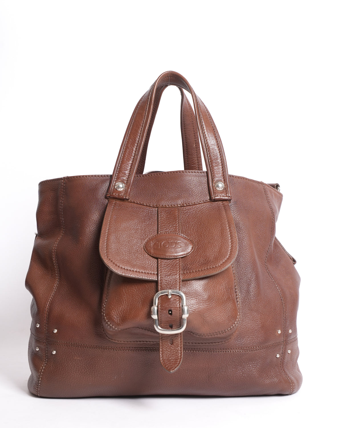 Tod's Vintage Bowling Bag With Long Strap