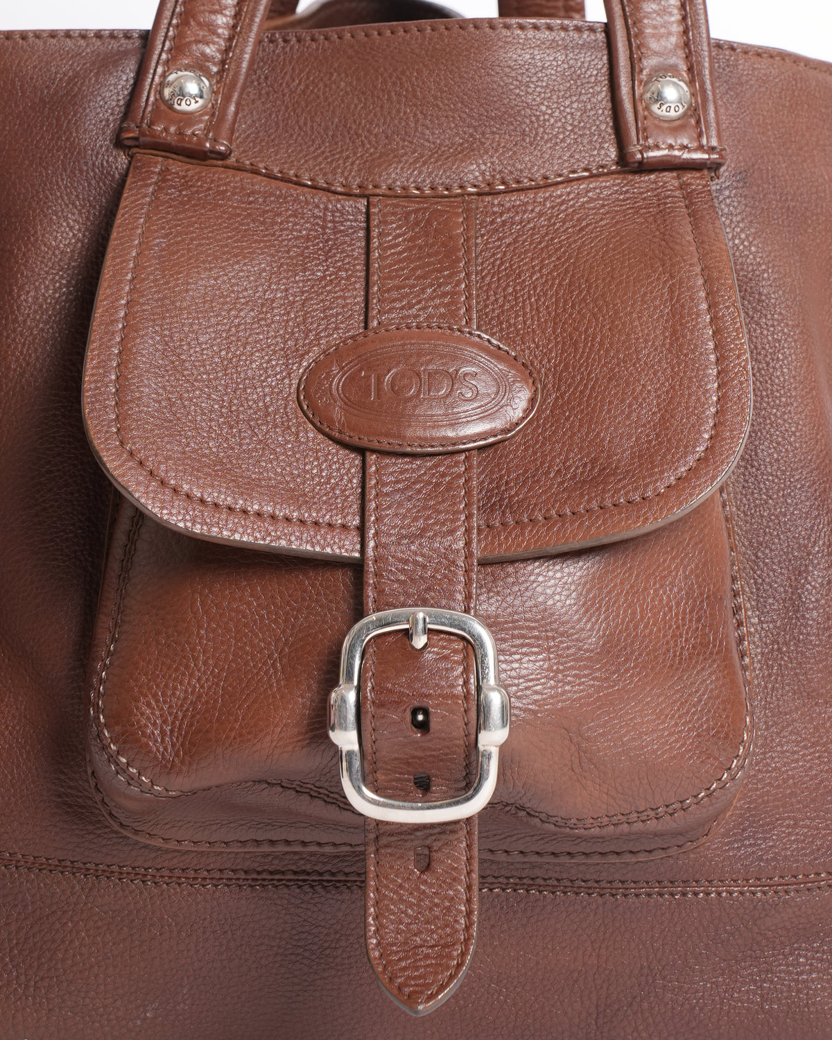 Tod's Vintage Bowling Bag With Long Strap