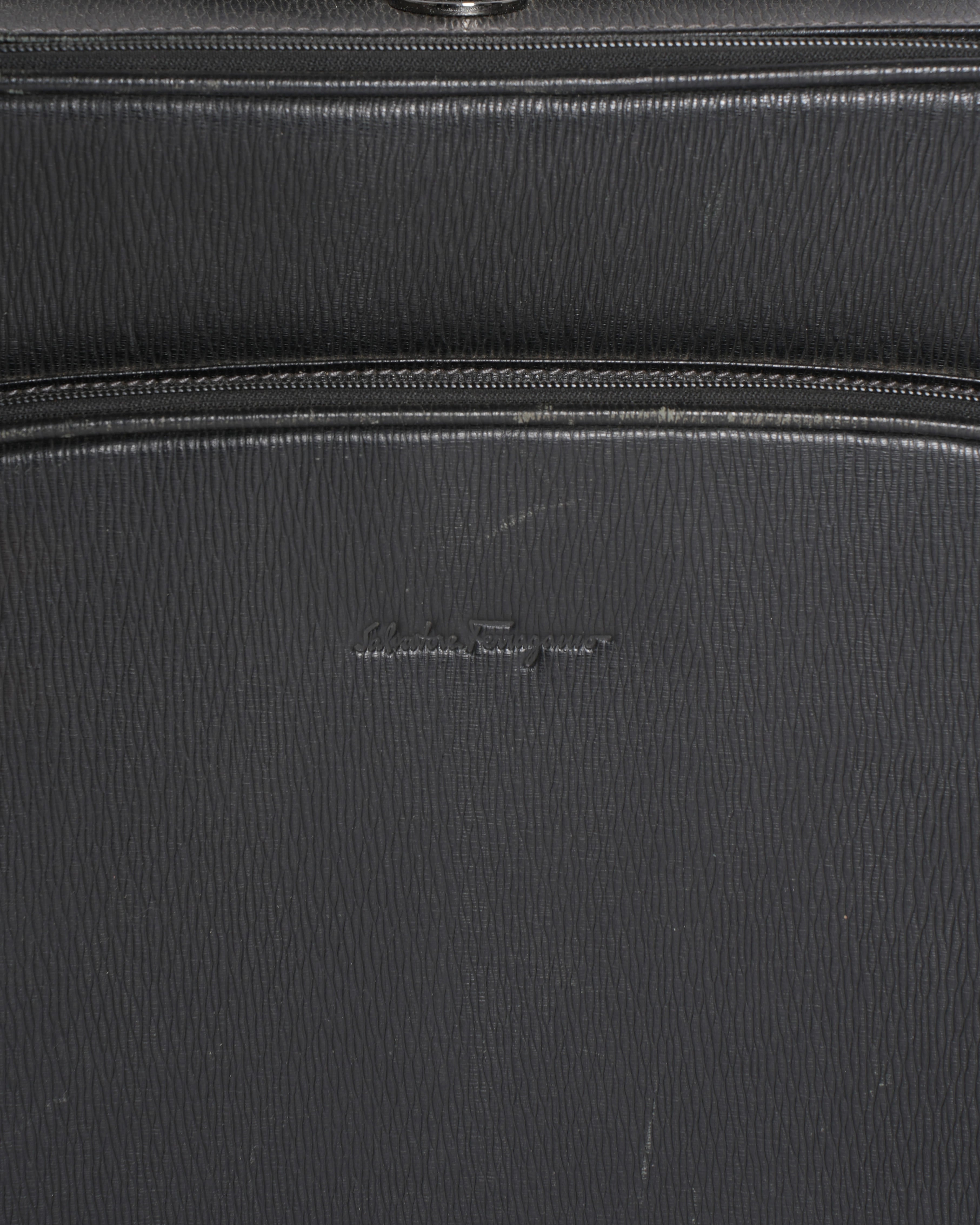Salvatore Ferragamo Black Trolley Bag
