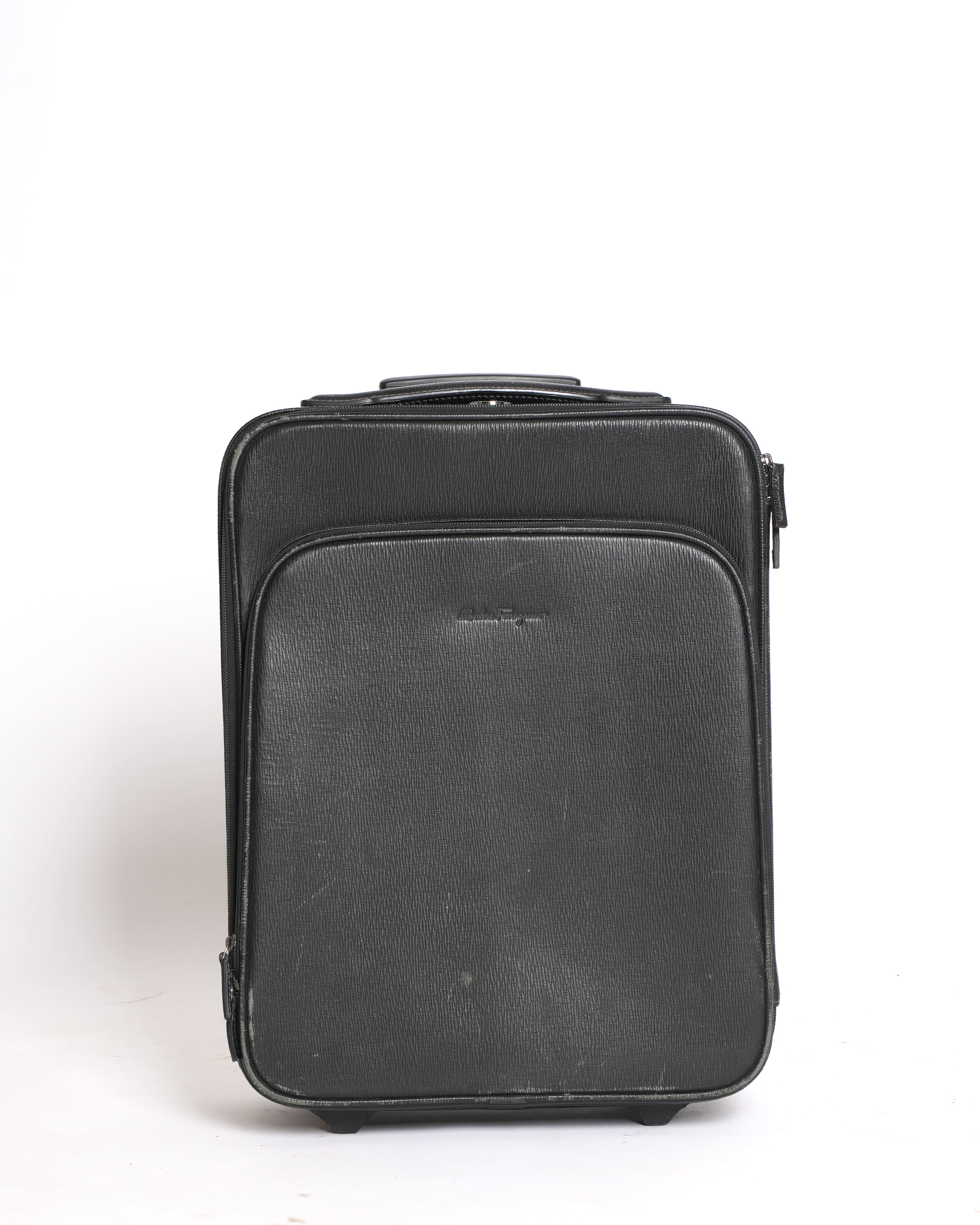 Salvatore Ferragamo Black Trolley Bag