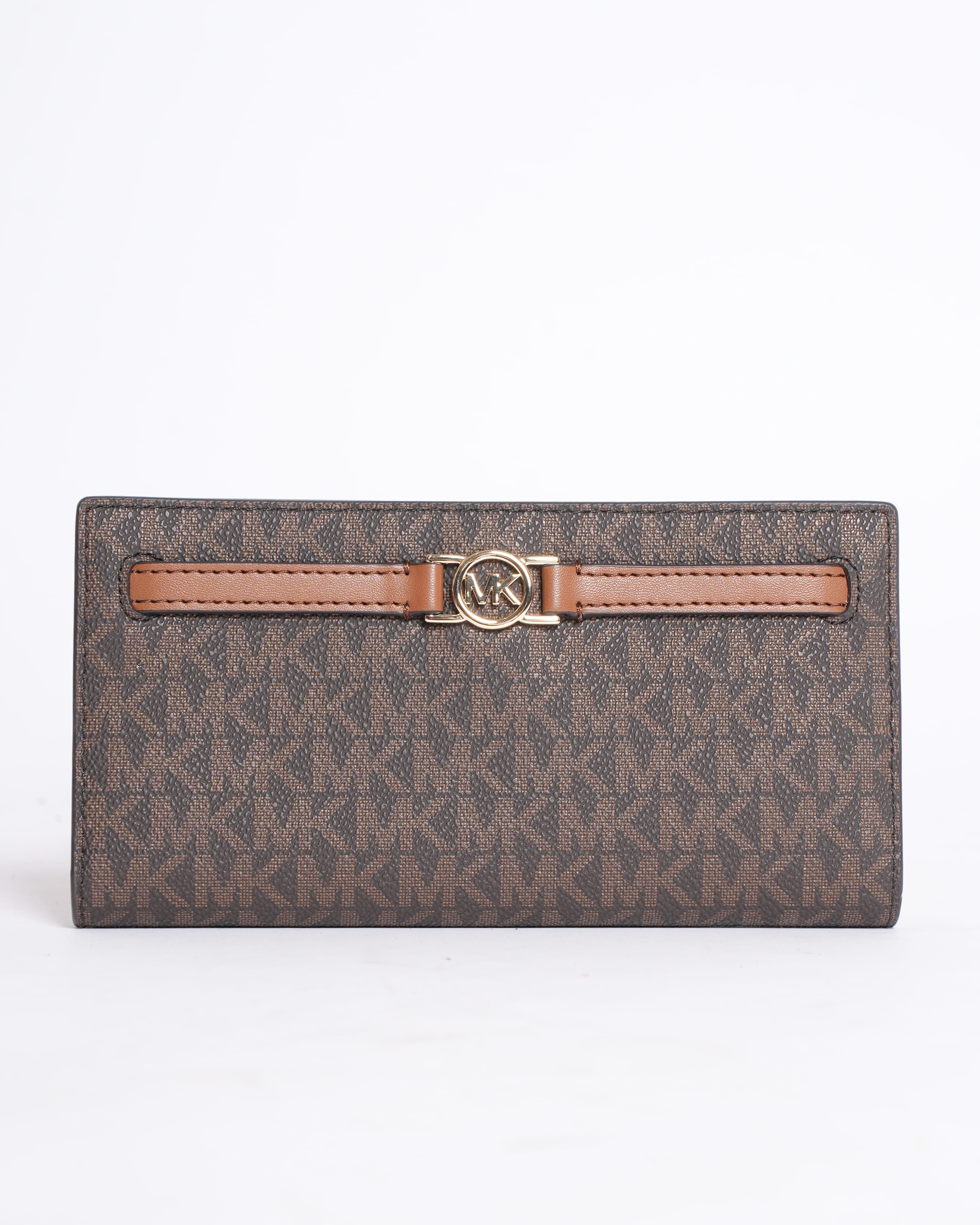 New Michael Kors Monogram Wallet in Brown