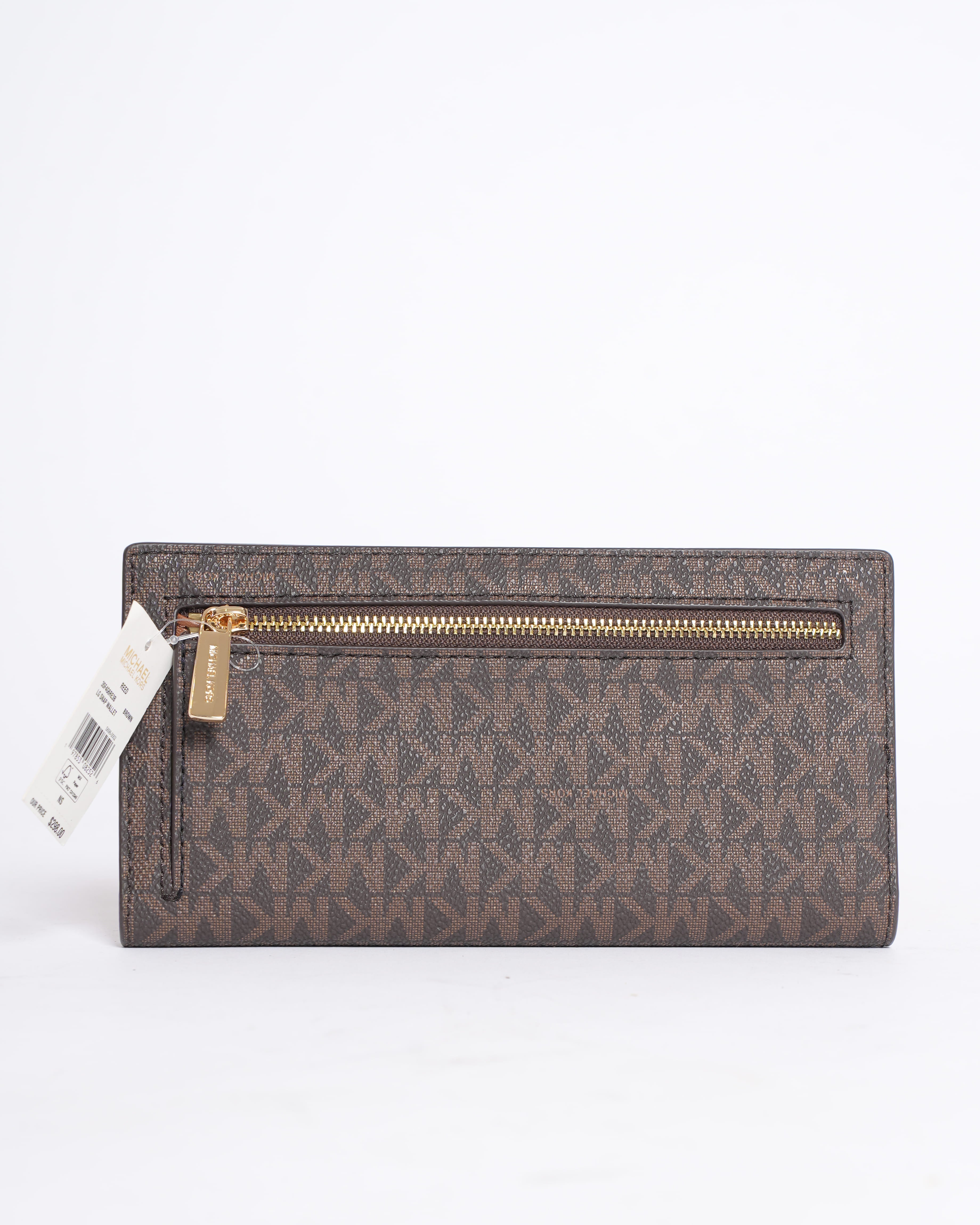 New Michael Kors Monogram Wallet in Brown