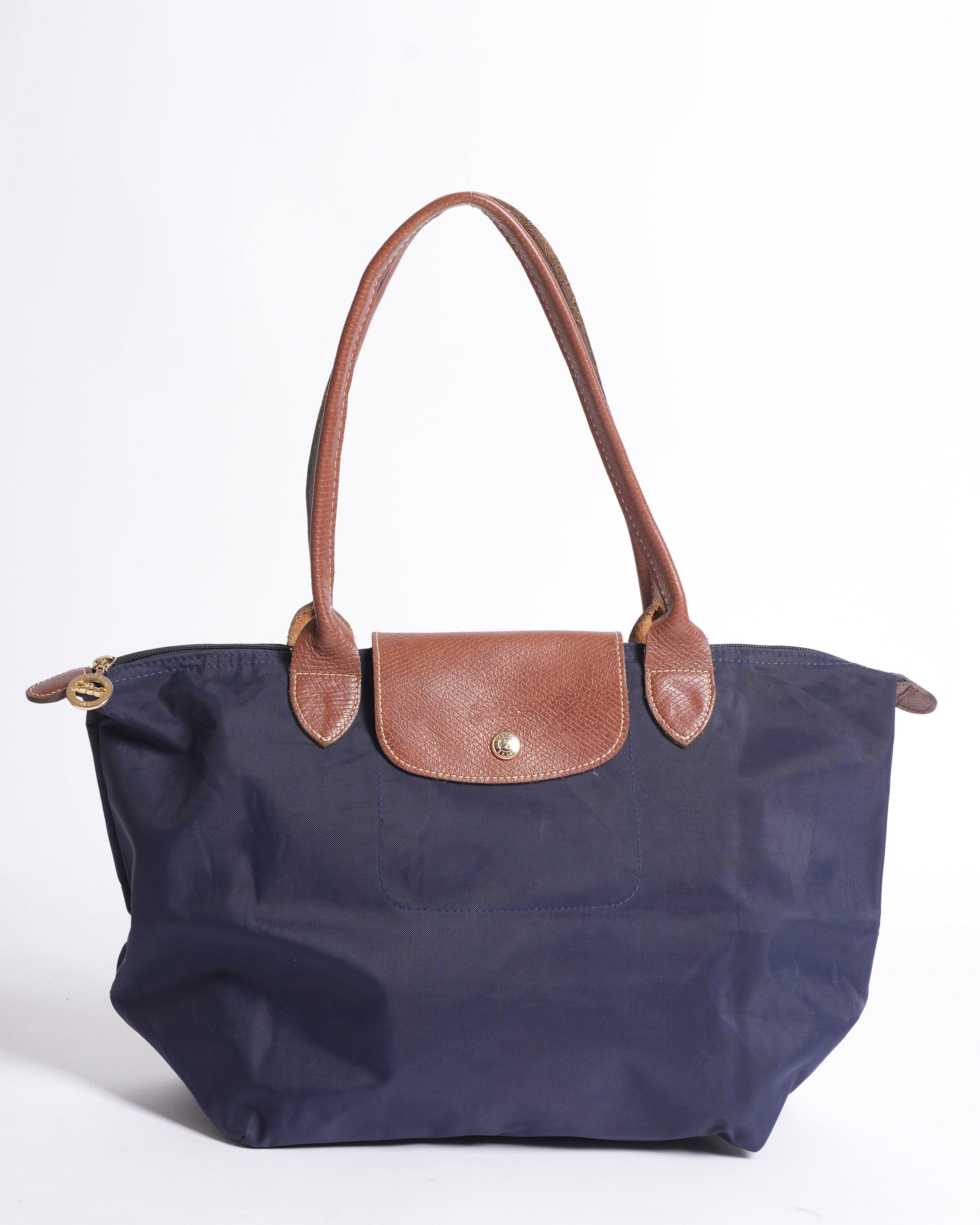 Longchamp Le Pliage Tote Bag in Navy Blue