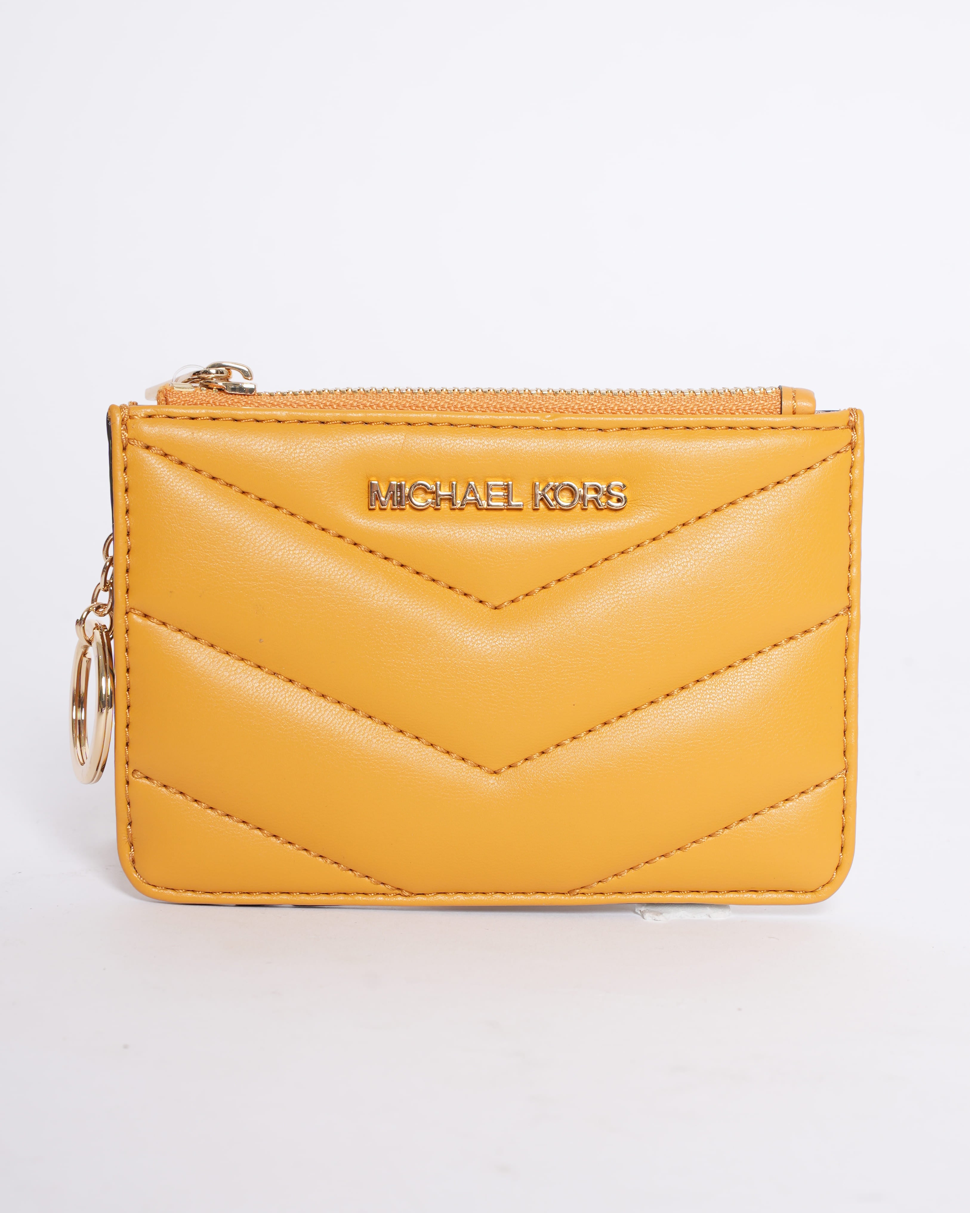 New Michael Kors Coin Pouch in Yellow