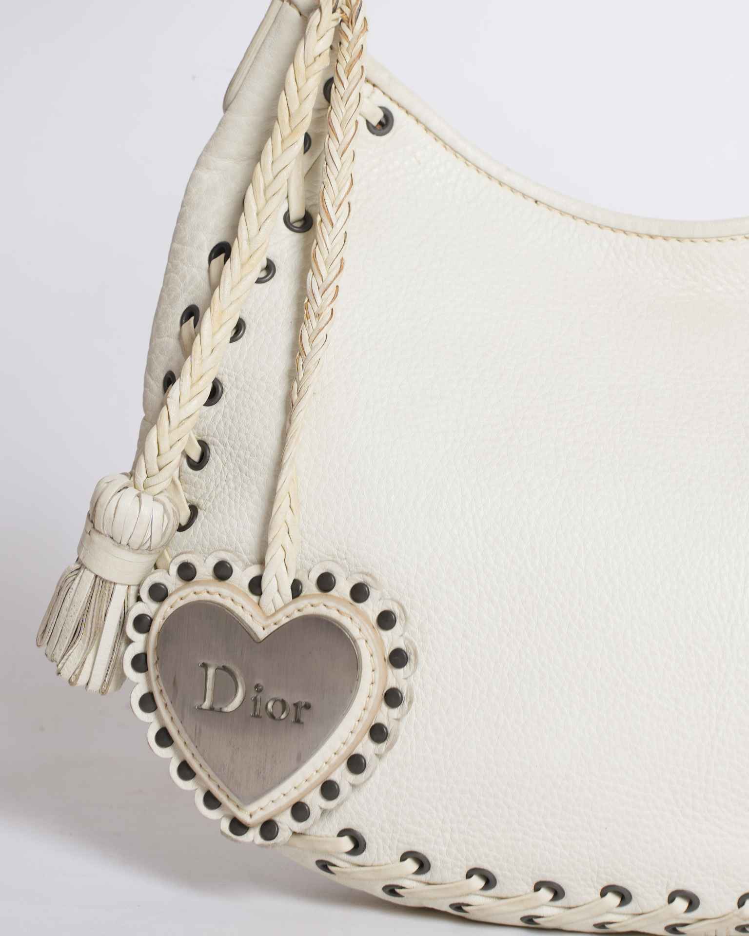 Vintage Christian Dior Leather Ethnic Hobo Bag