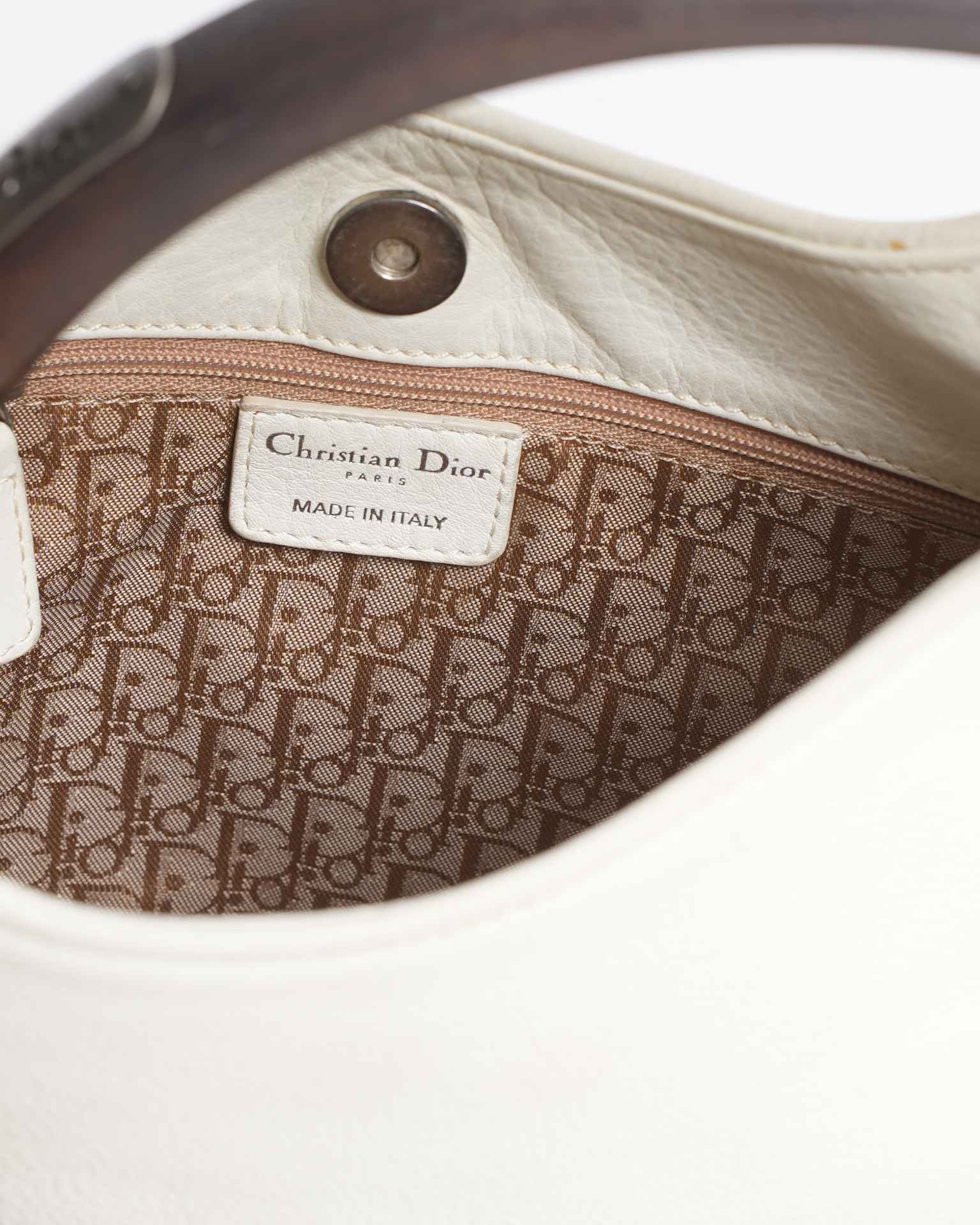 Vintage Christian Dior Leather Ethnic Hobo Bag