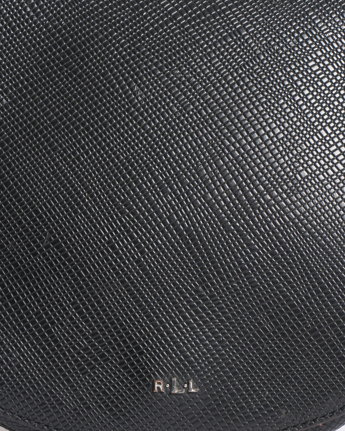 Ralph lauren black flap tanzania crossbody bag