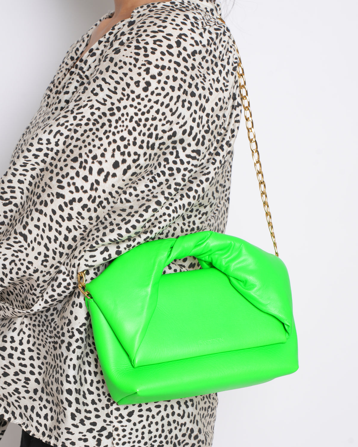 ⁠Jw Anderson Twister Mini leather SHoulder Bag