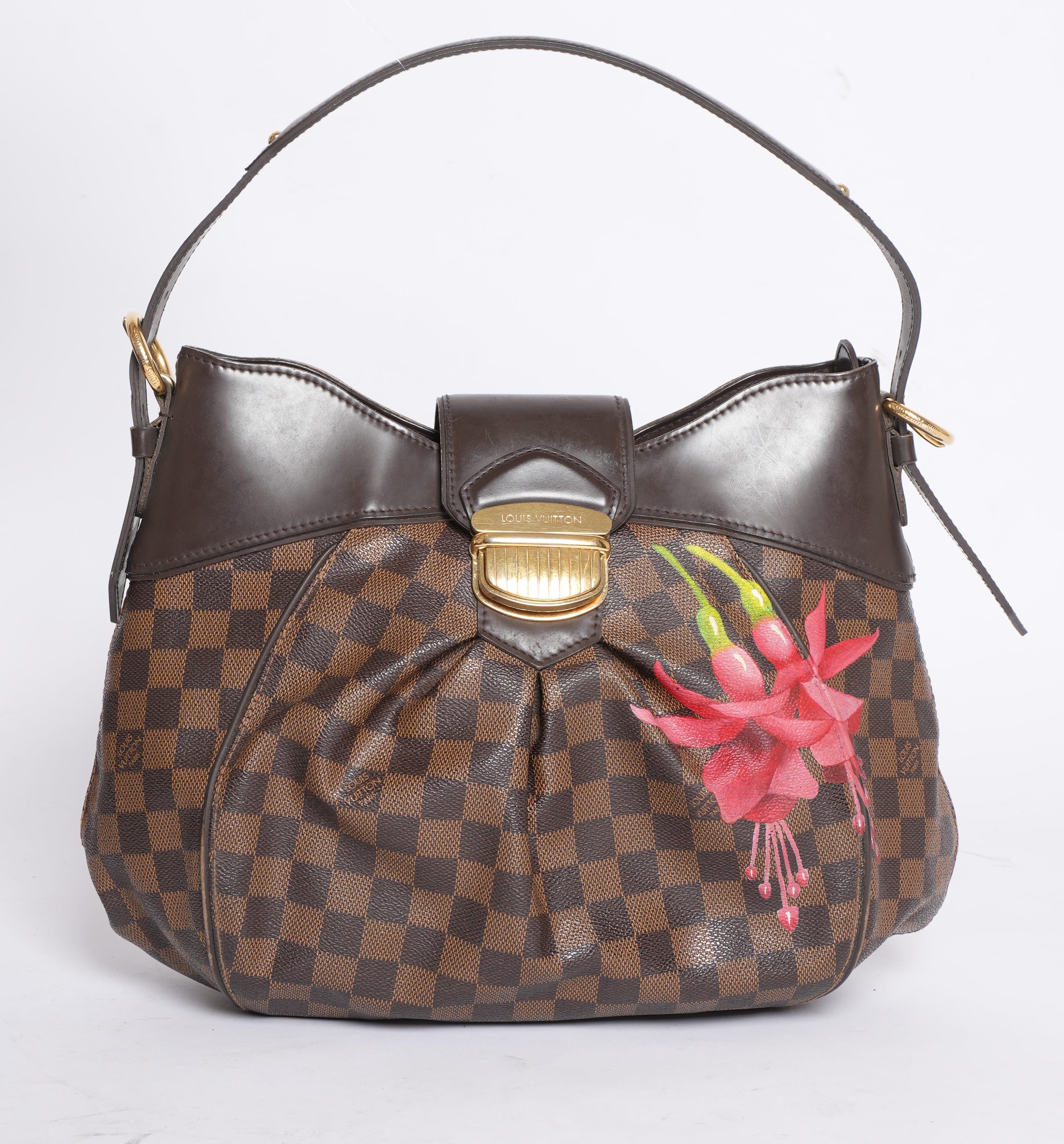 Louis Vuitton Damier Ebene Canvas Sistina MM Bag