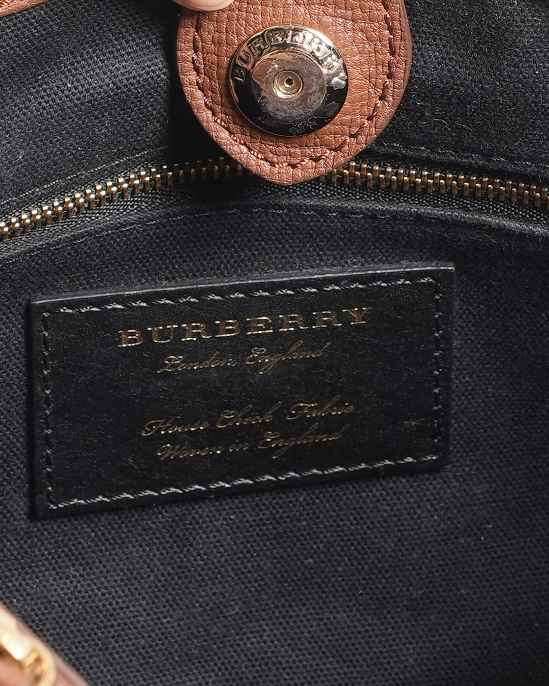 Burberry Studded Banner Top Handle Bag With Detachable Shoulder Strap