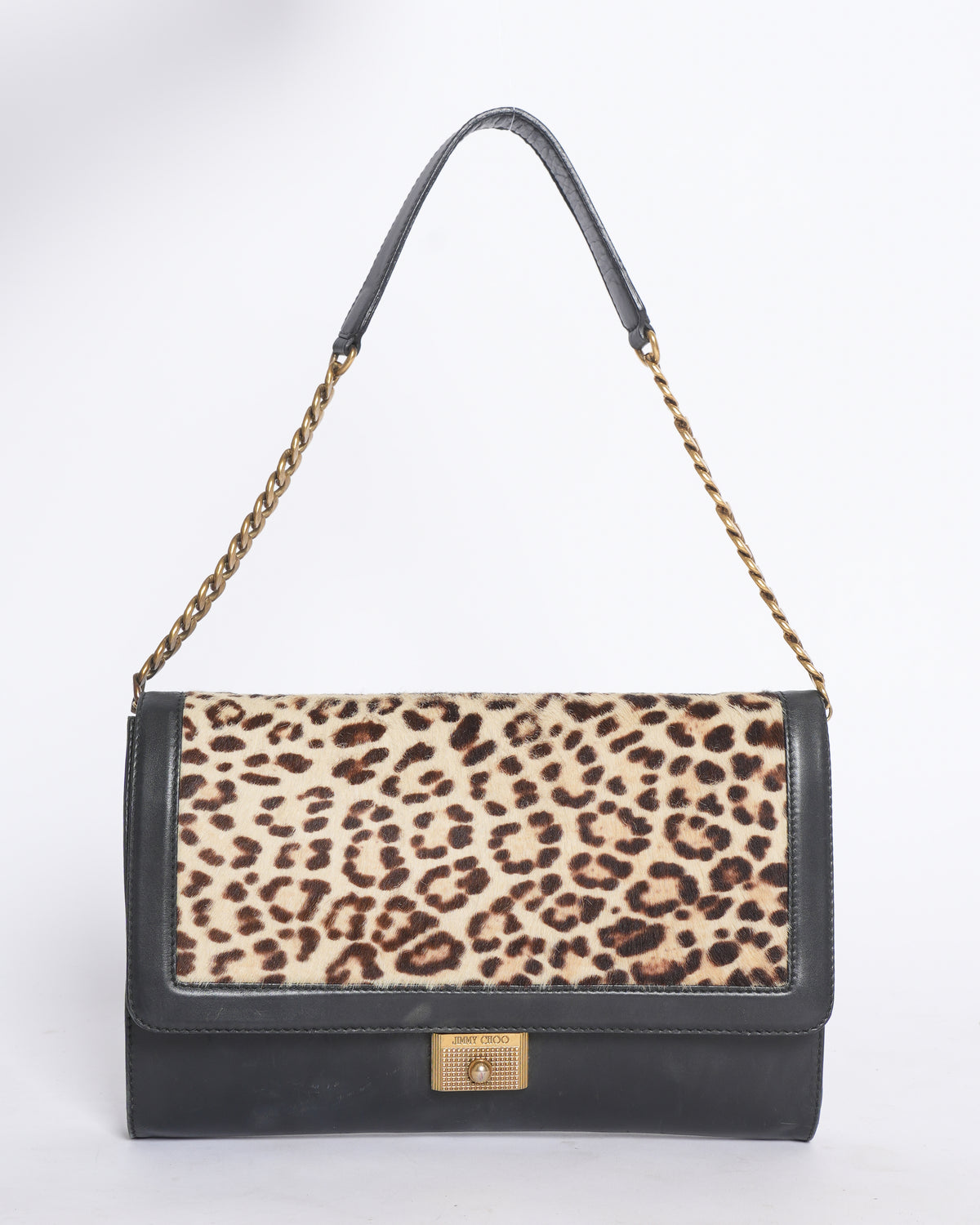 Jimmy choo leopard print shoulder bag
