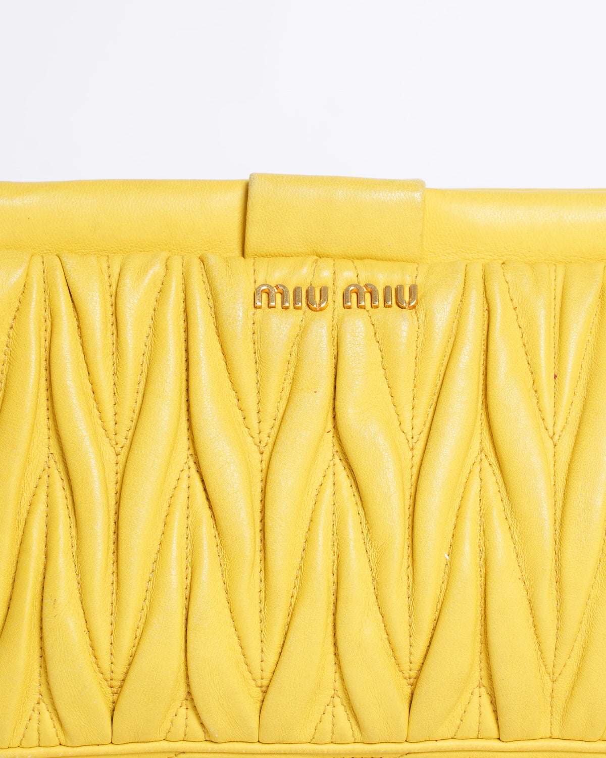 Miu Miu Matelassé Nappa Leather Mini Pouch