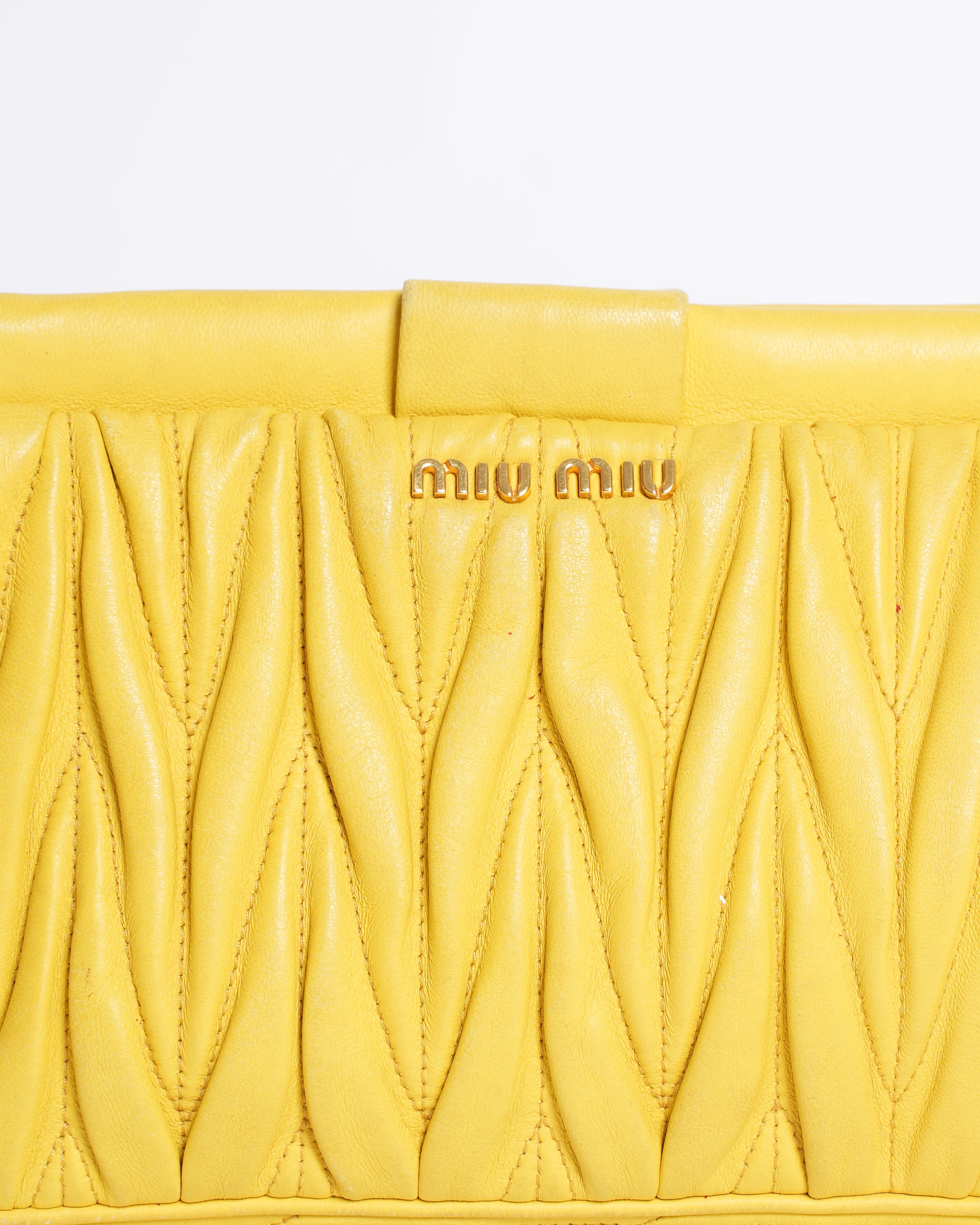 Miu Miu Matelassé Nappa Leather Mini Pouch