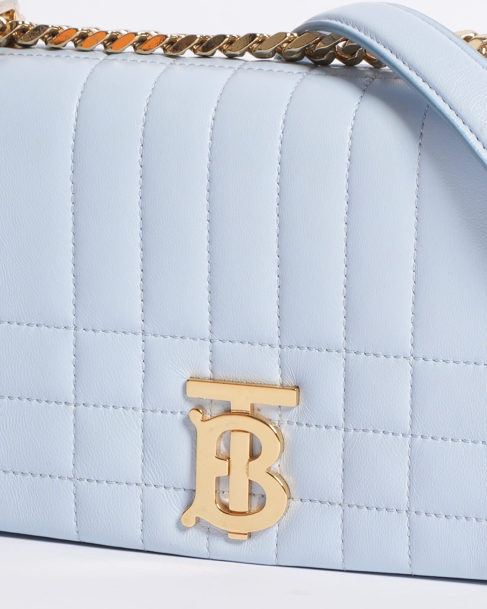 BURBERRY Blue Lola Small Leather CrossBody Bag