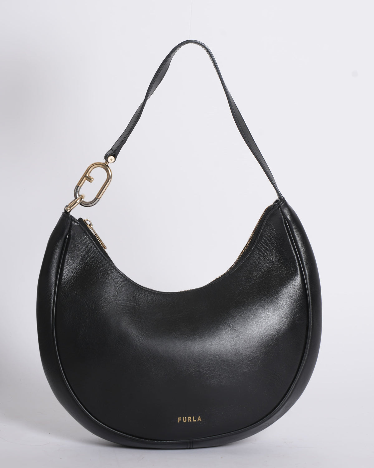 Furla Halfmoon Shoulder Bag in Black
