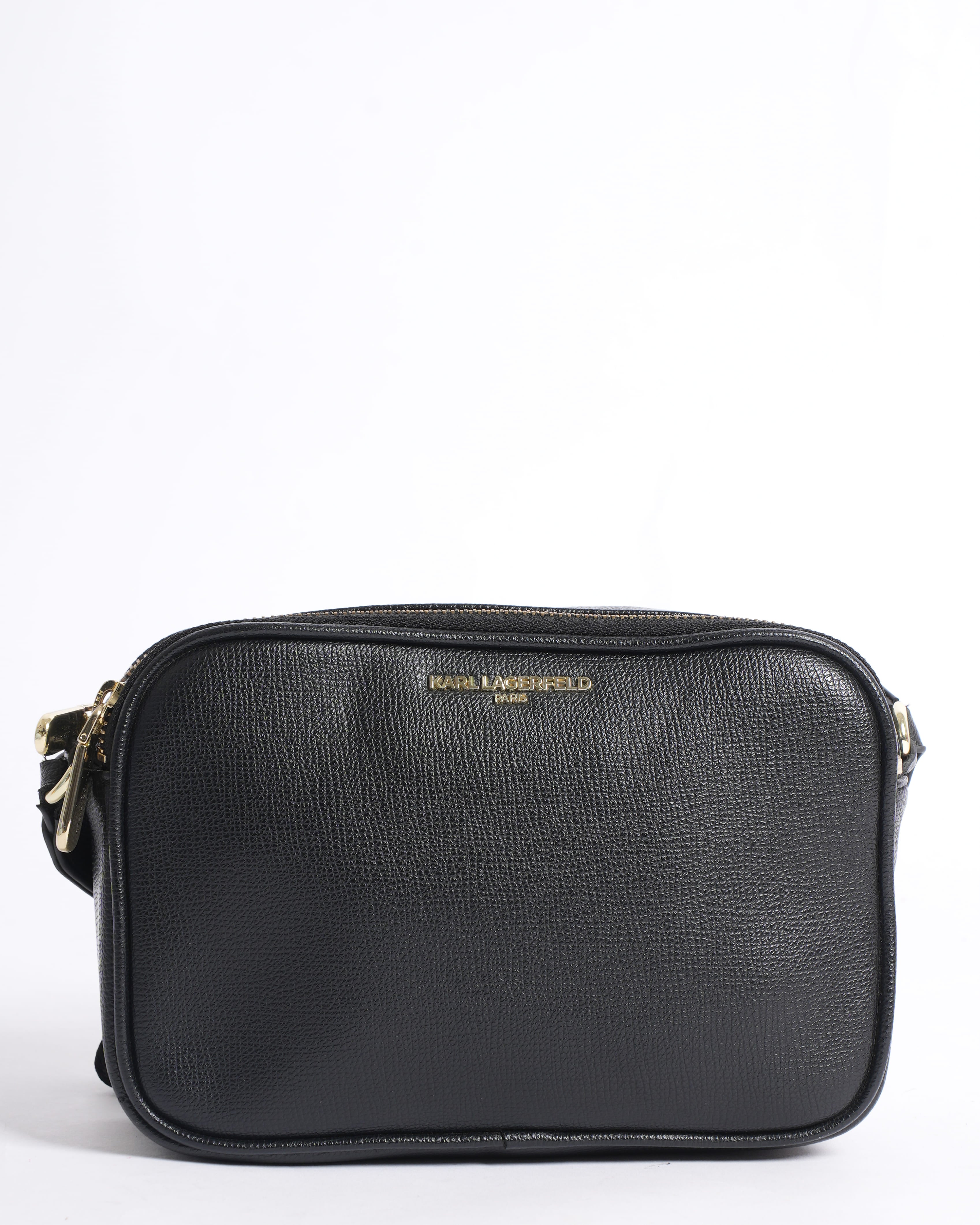 Karl lagerfeld black camera crossbody bag