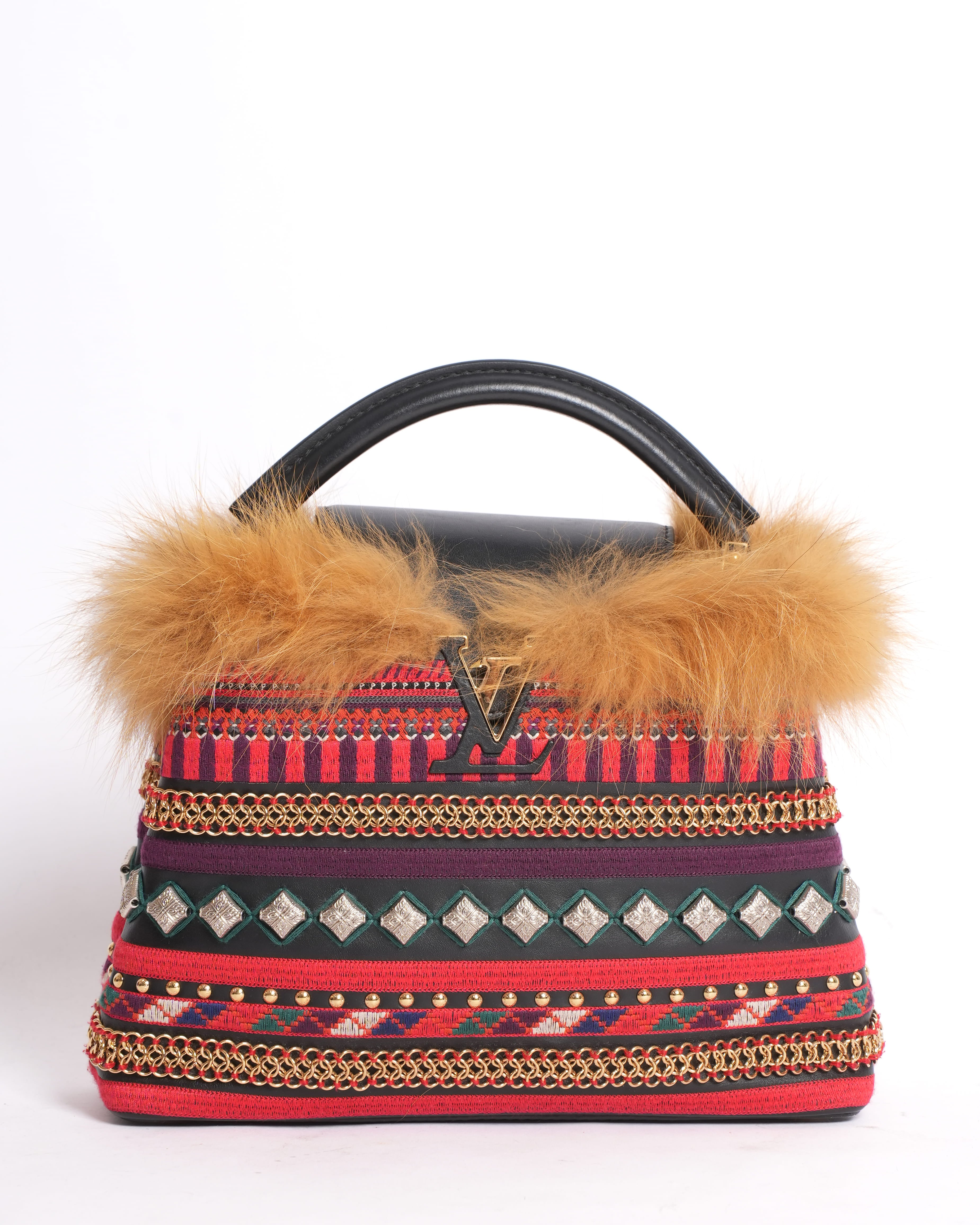 Louis Vuitton Capucines Mink Handbag