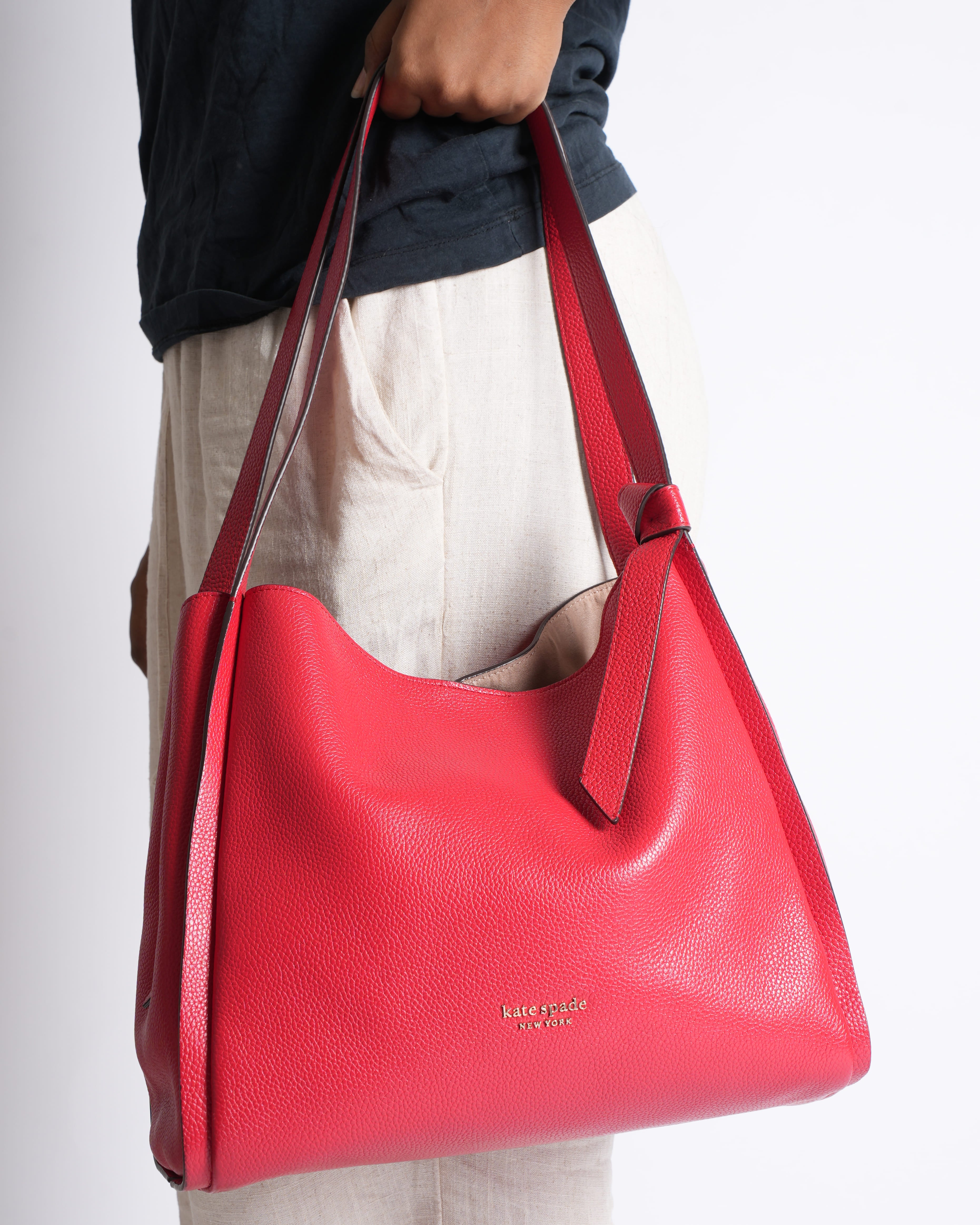 Kate Spade Knott Shoulder Bag in Red