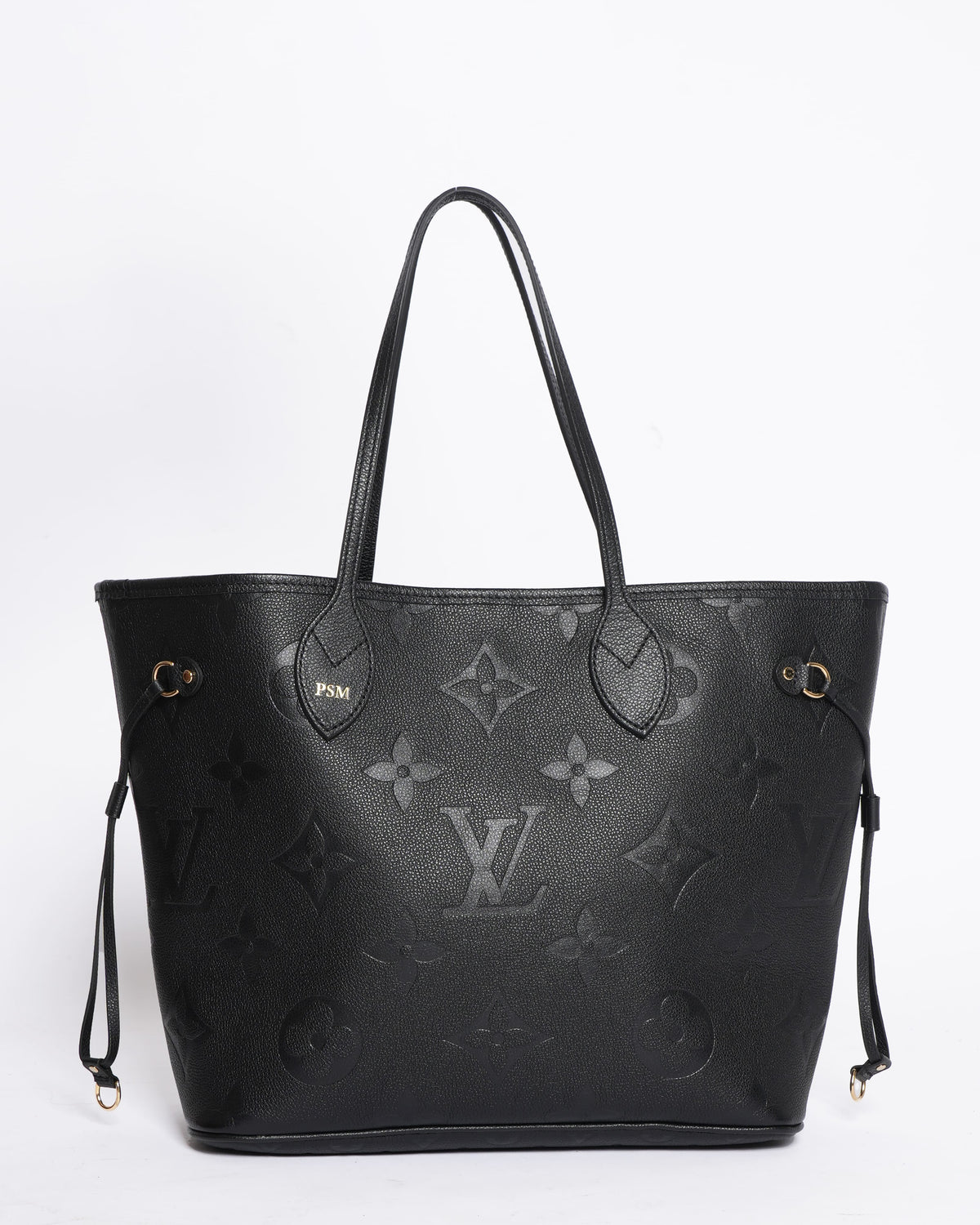 New Louis Vuitton Neverfull MM Monogram Empreinte Leather Bag