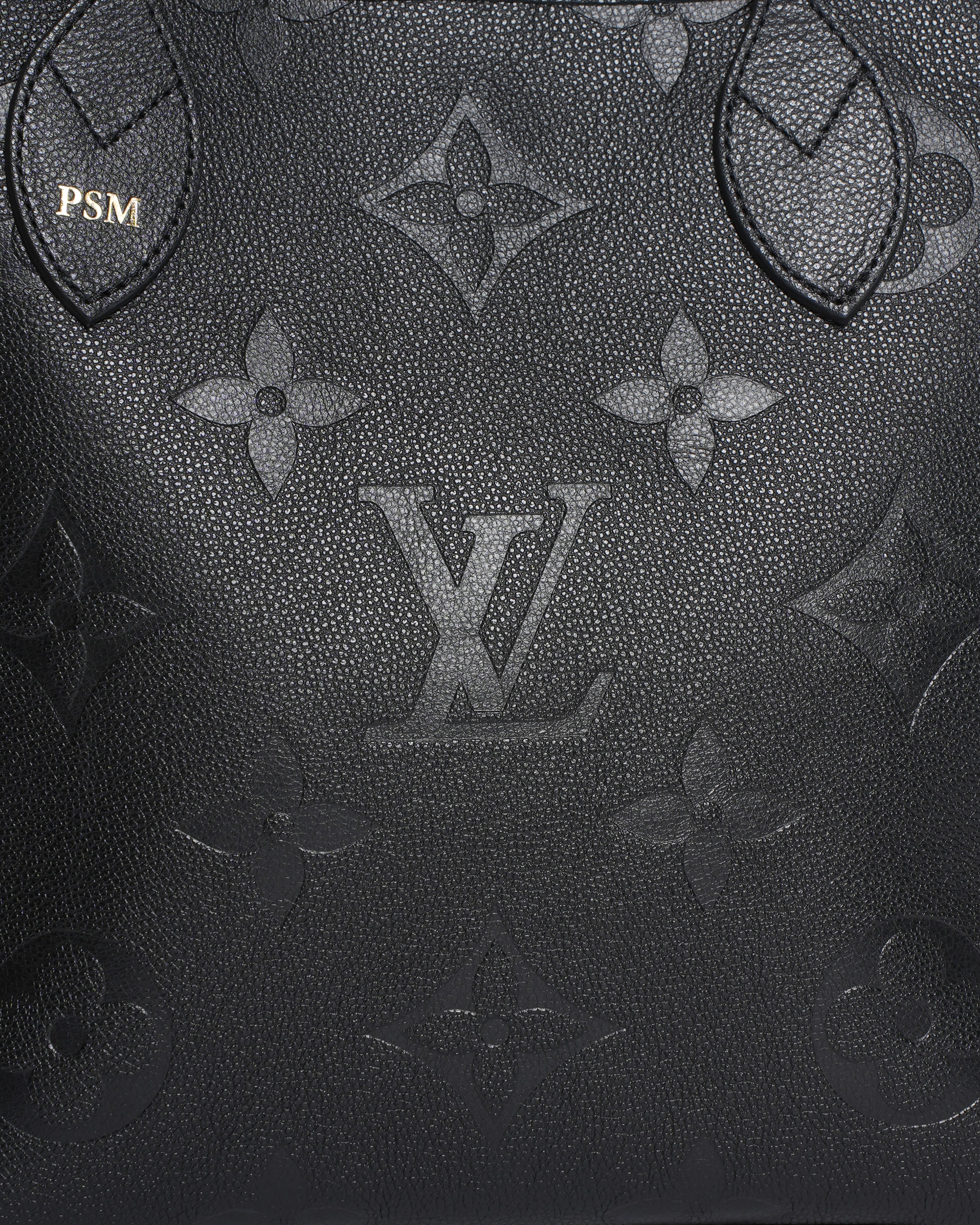 New Louis Vuitton Neverfull MM Monogram Empreinte Leather Bag
