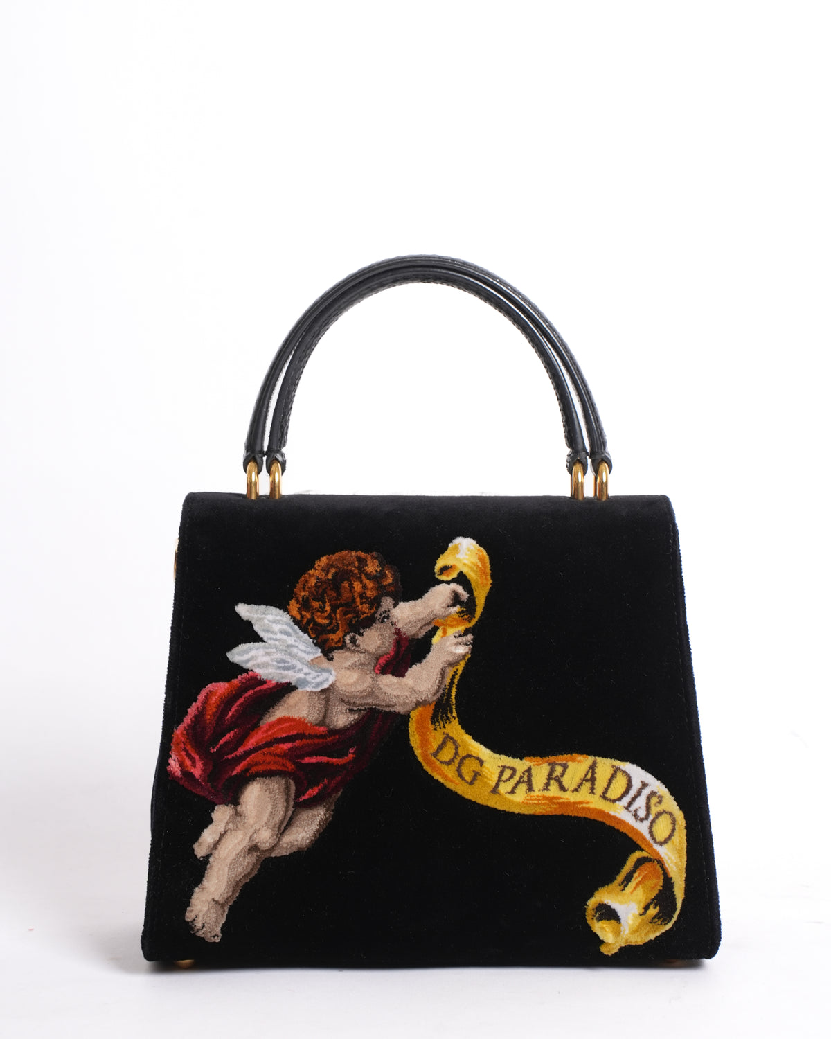 Dolce & Gabbana Velvet Top Handle Bag