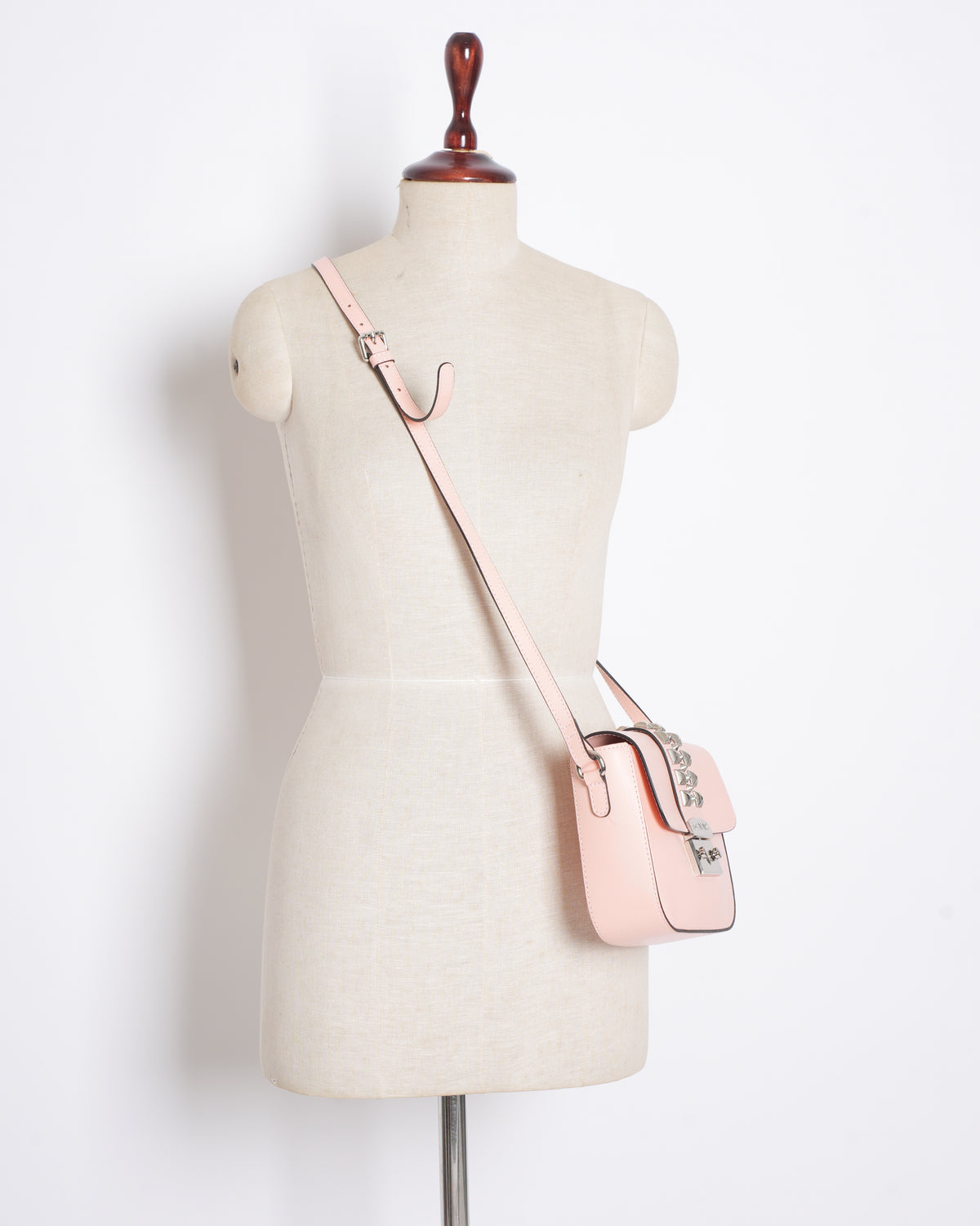 Valentino Rockstud Glam Lock Studded Crossbody Bag