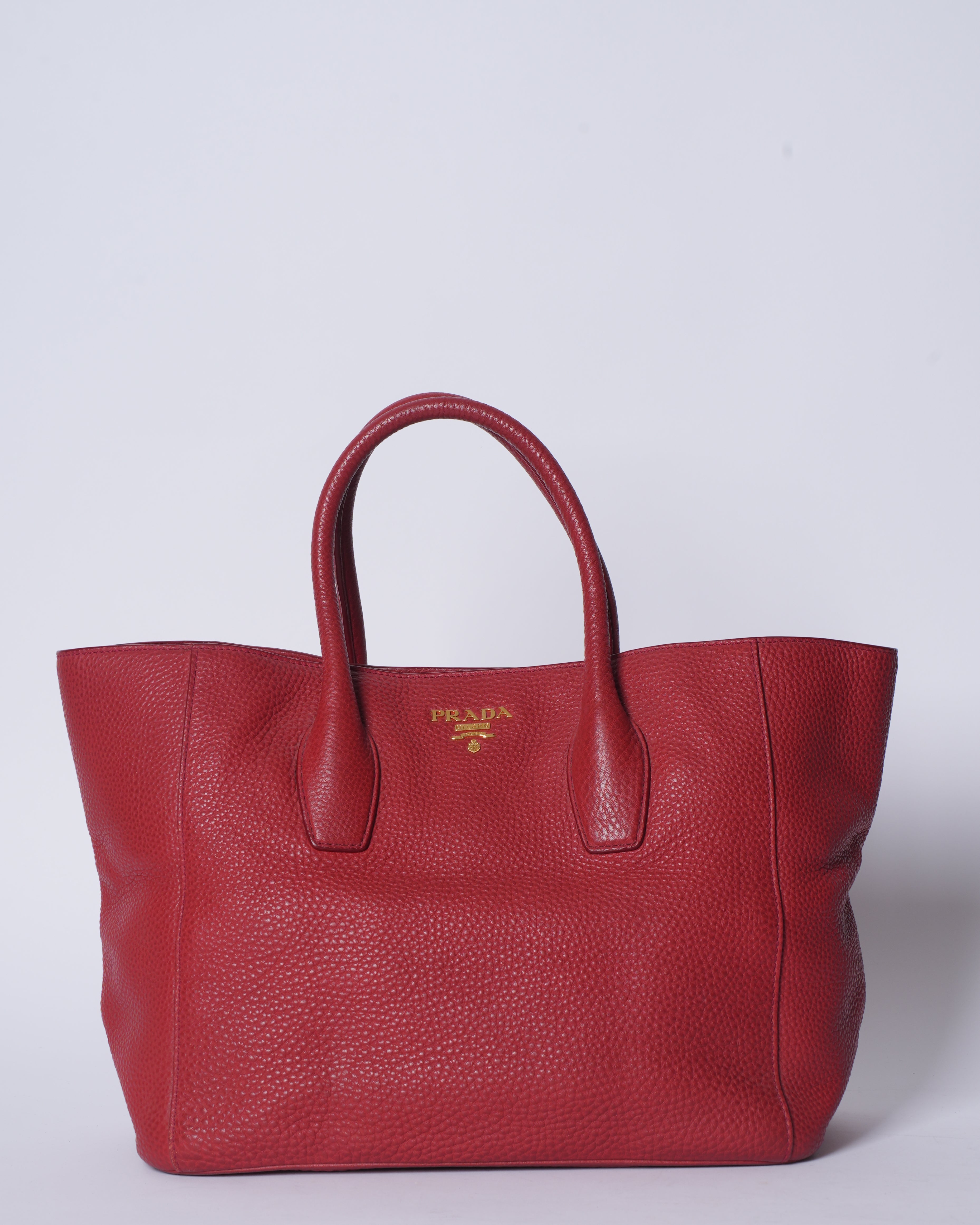 Prada Red Top handle Bag