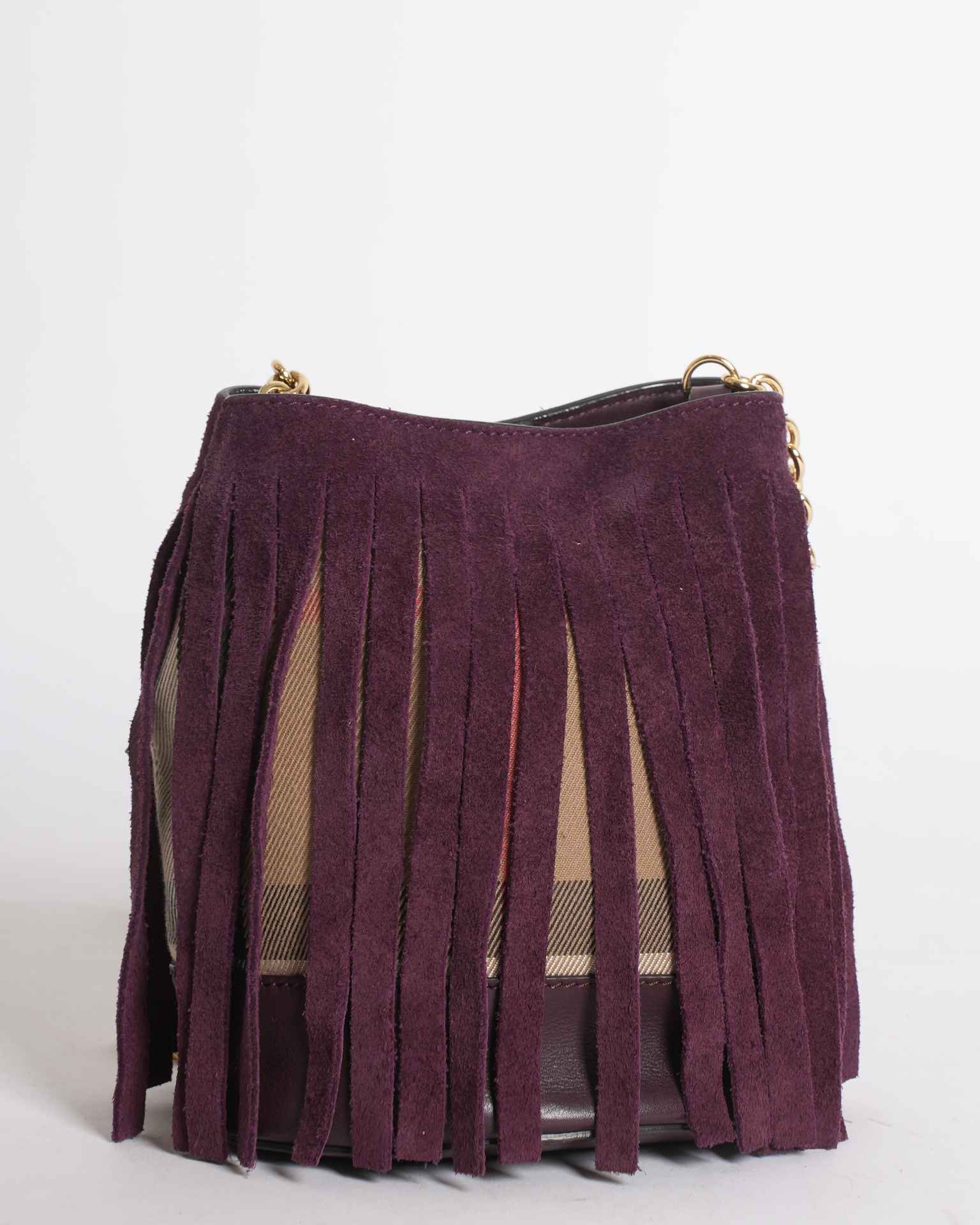 Burberry fringed armcandy bag